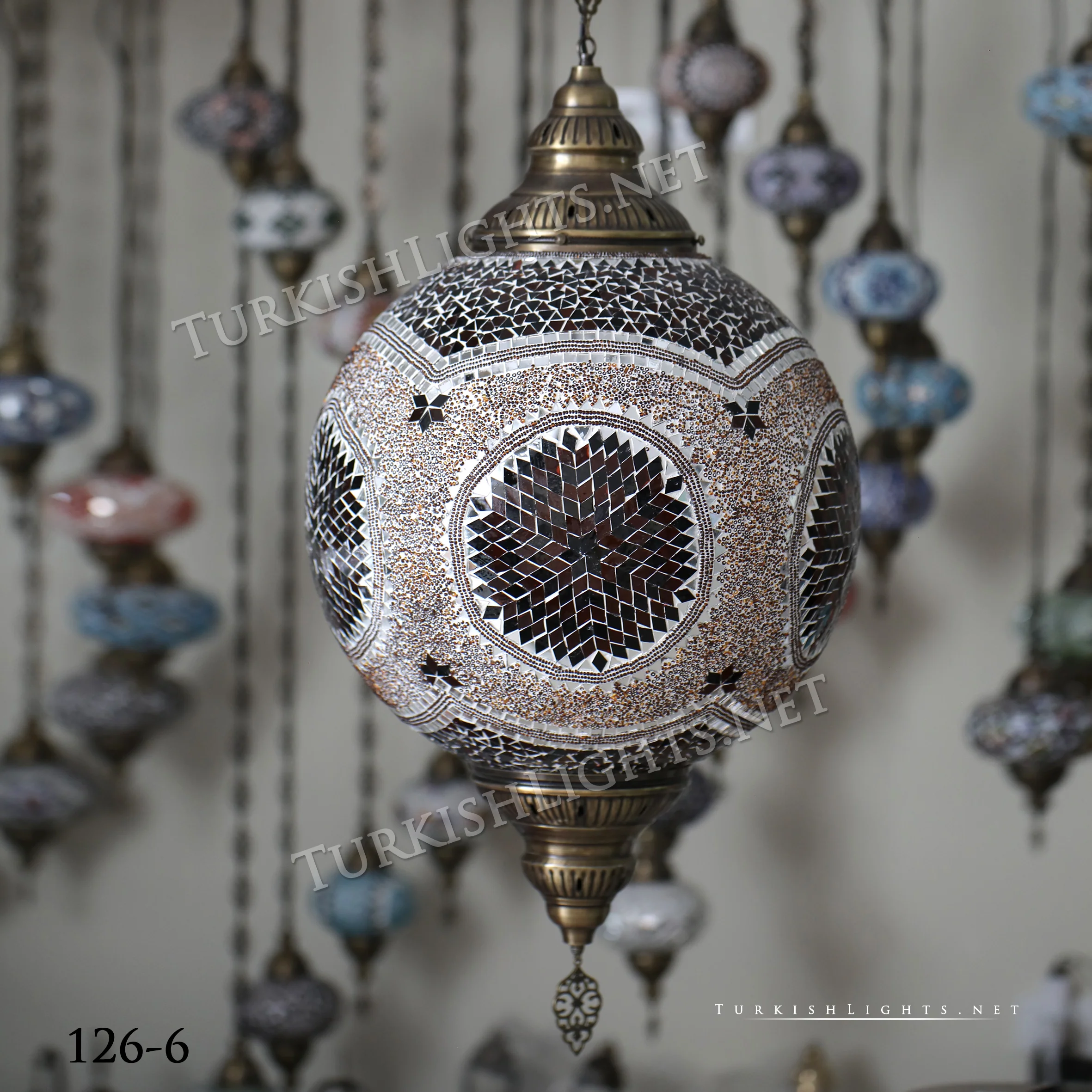 Hanging Lamps with 20" Globe - Image 2