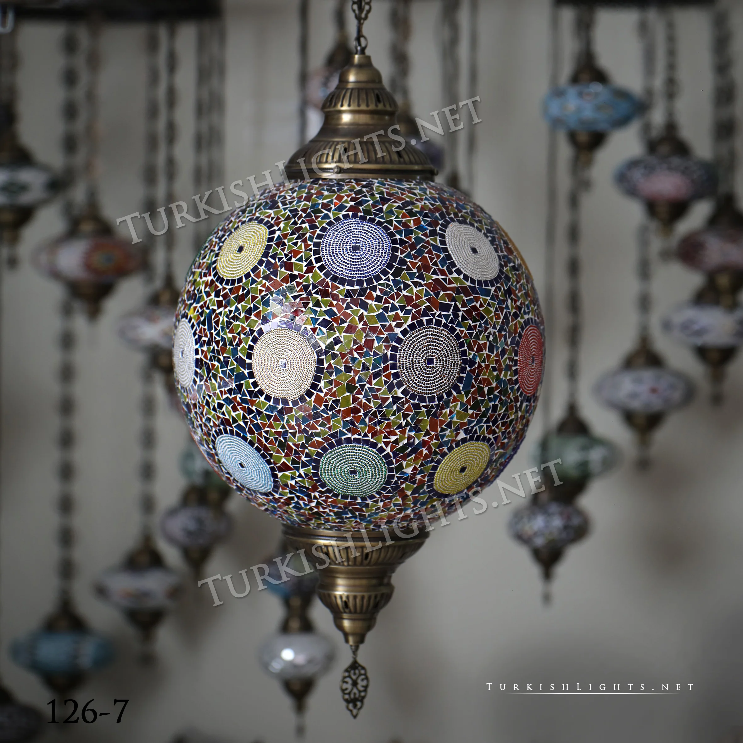 Hanging Lamps with 20" Globe - Image 2