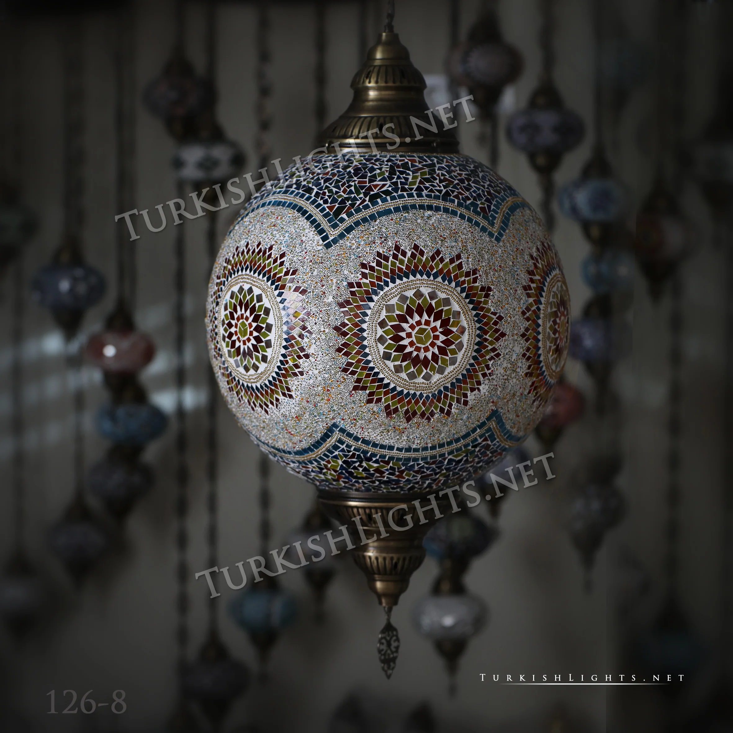 Hanging Lamps with 20" Globe - Image 2