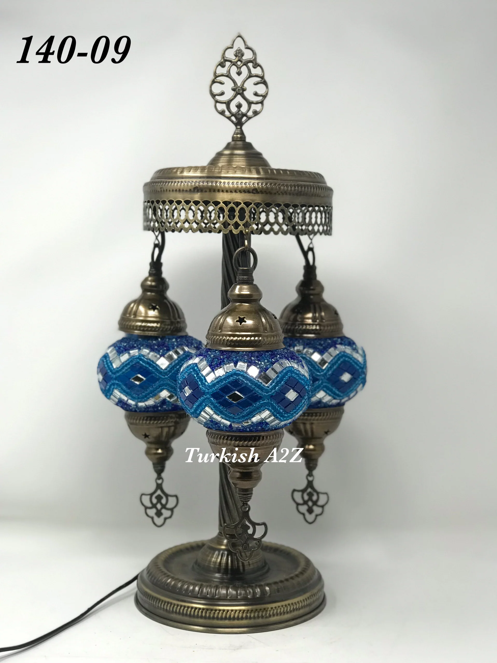 Turkish Mosaic Short Floor/Table lamp With Small Globes, ID:140 - Image 26