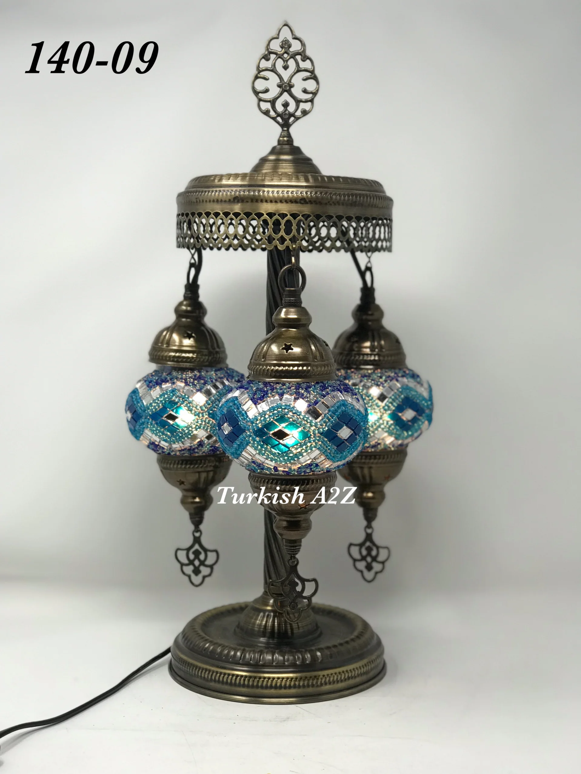 Turkish Mosaic Short Floor/Table lamp With Small Globes, ID:140 - Image 27