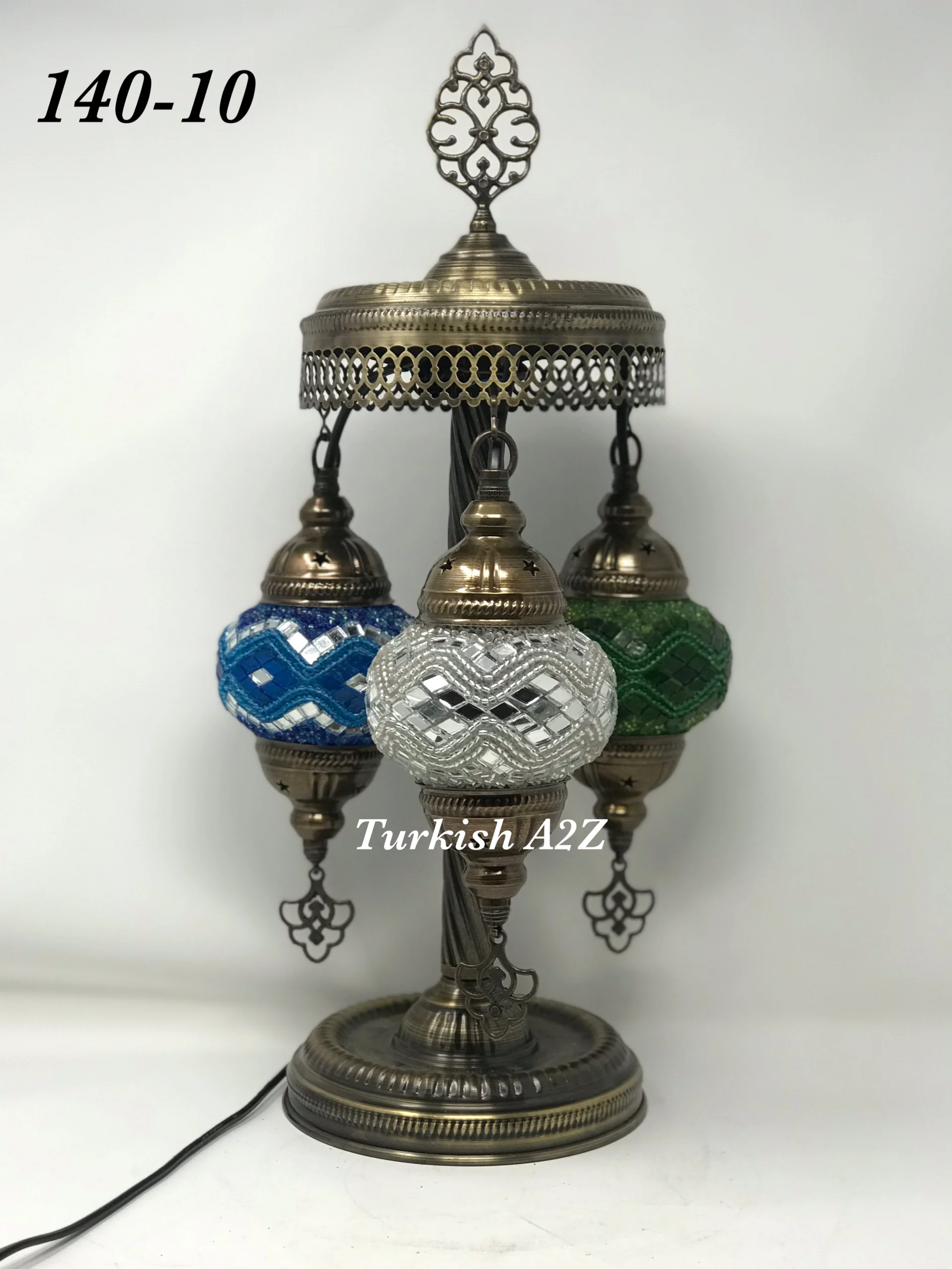 Turkish Mosaic Short Floor/Table lamp With Small Globes, ID:140 - Image 29