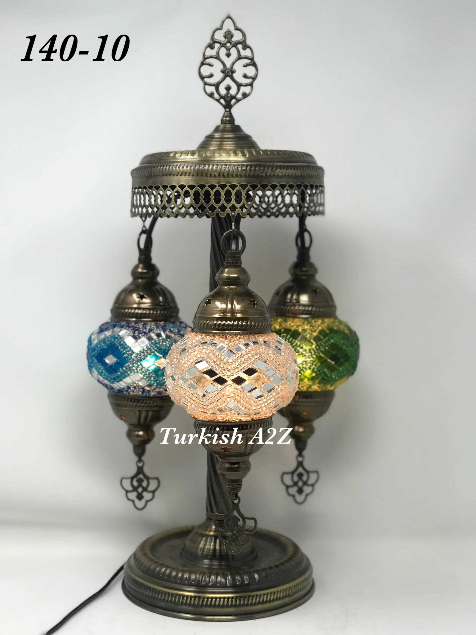 Turkish Mosaic Short Floor/Table lamp With Small Globes, ID:140 - Image 30