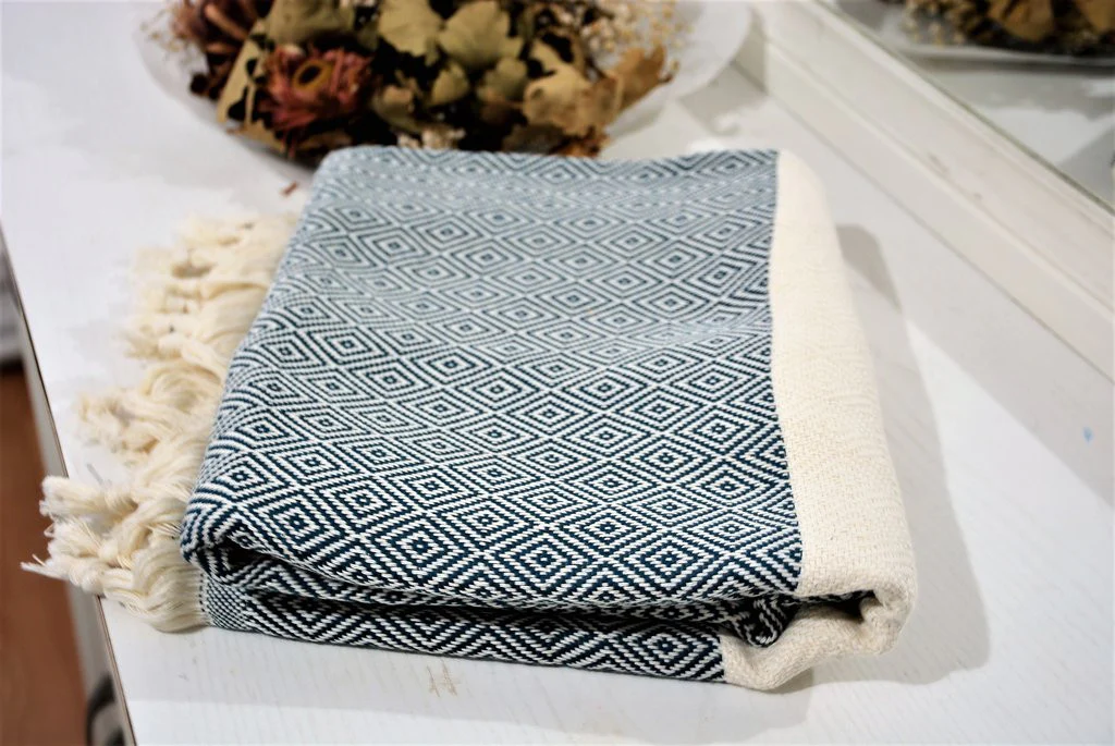 LOOMANGO, Quality Turkish Bath, Beach, Bath, Peshtemal, Blue