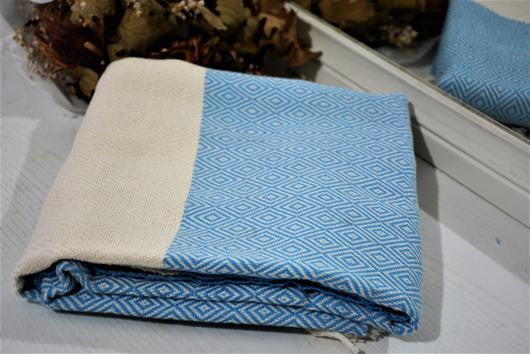 LOOMANGO, Quality Turkish Bath, Beach, Bath, Peshtemal, Blue - Image 2
