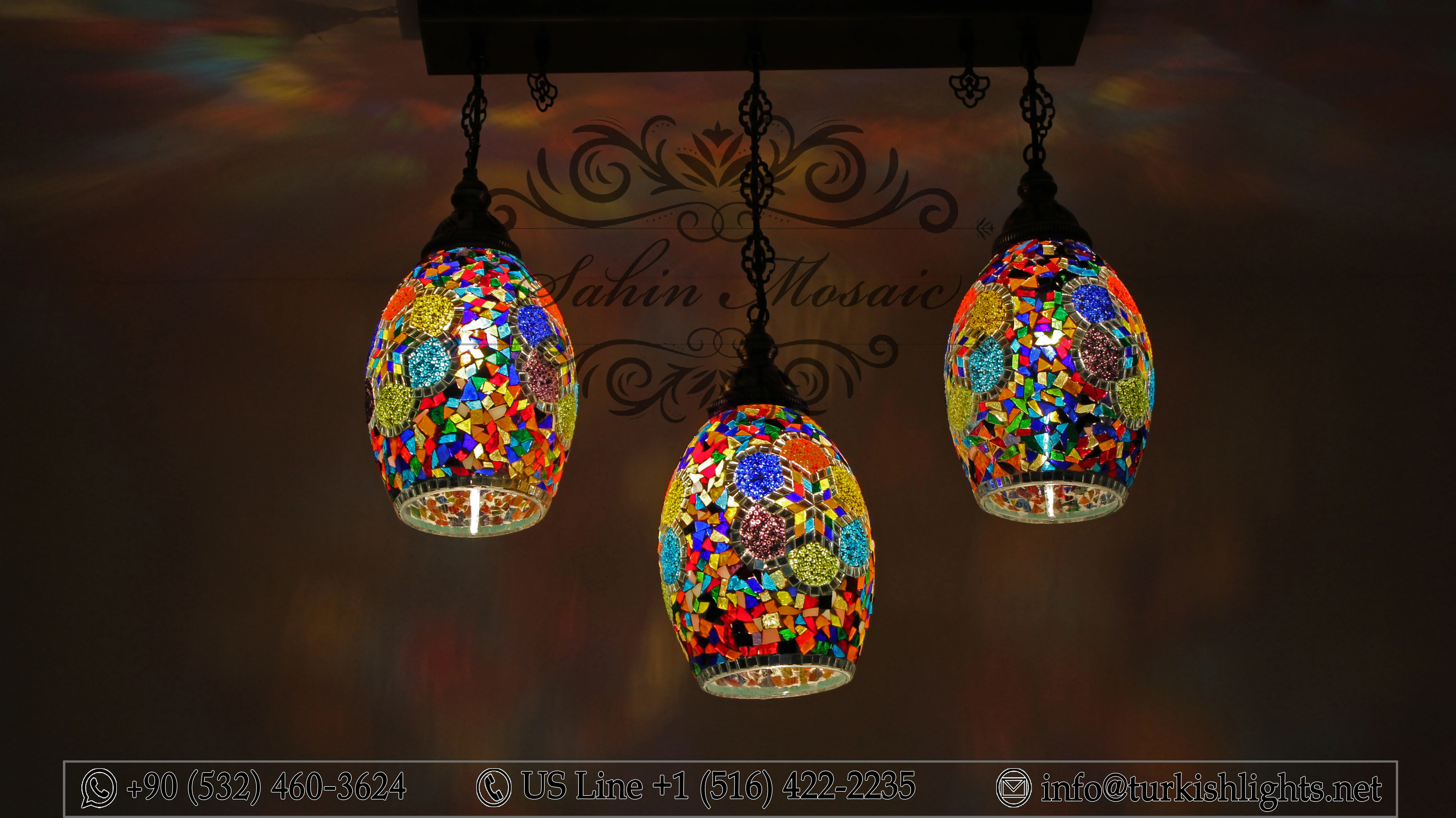 Kitchen Island Pendant With 3 Globes, ID:108