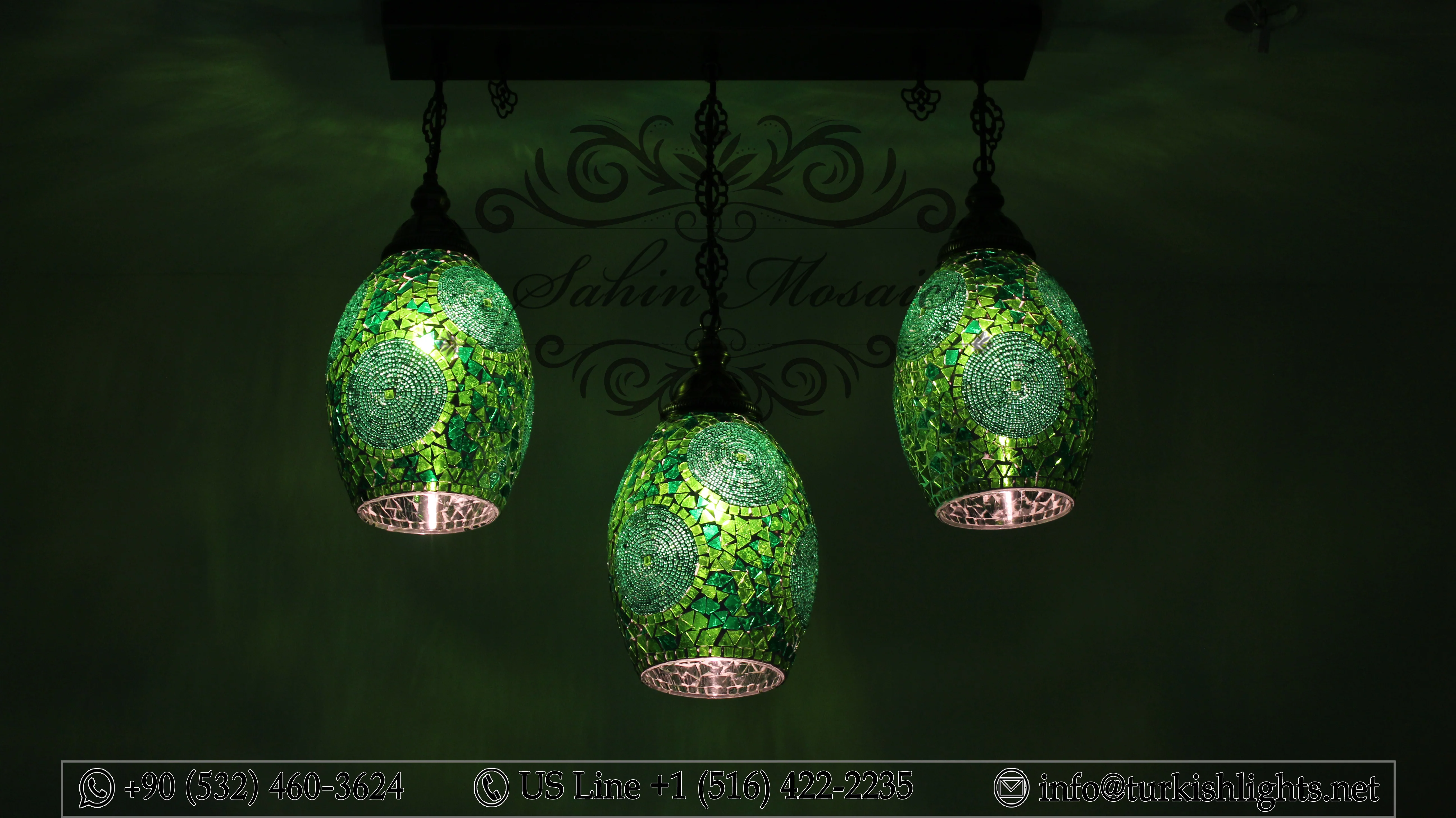 Kitchen Island Pendant With 3 Globes, ID:108 - Image 7