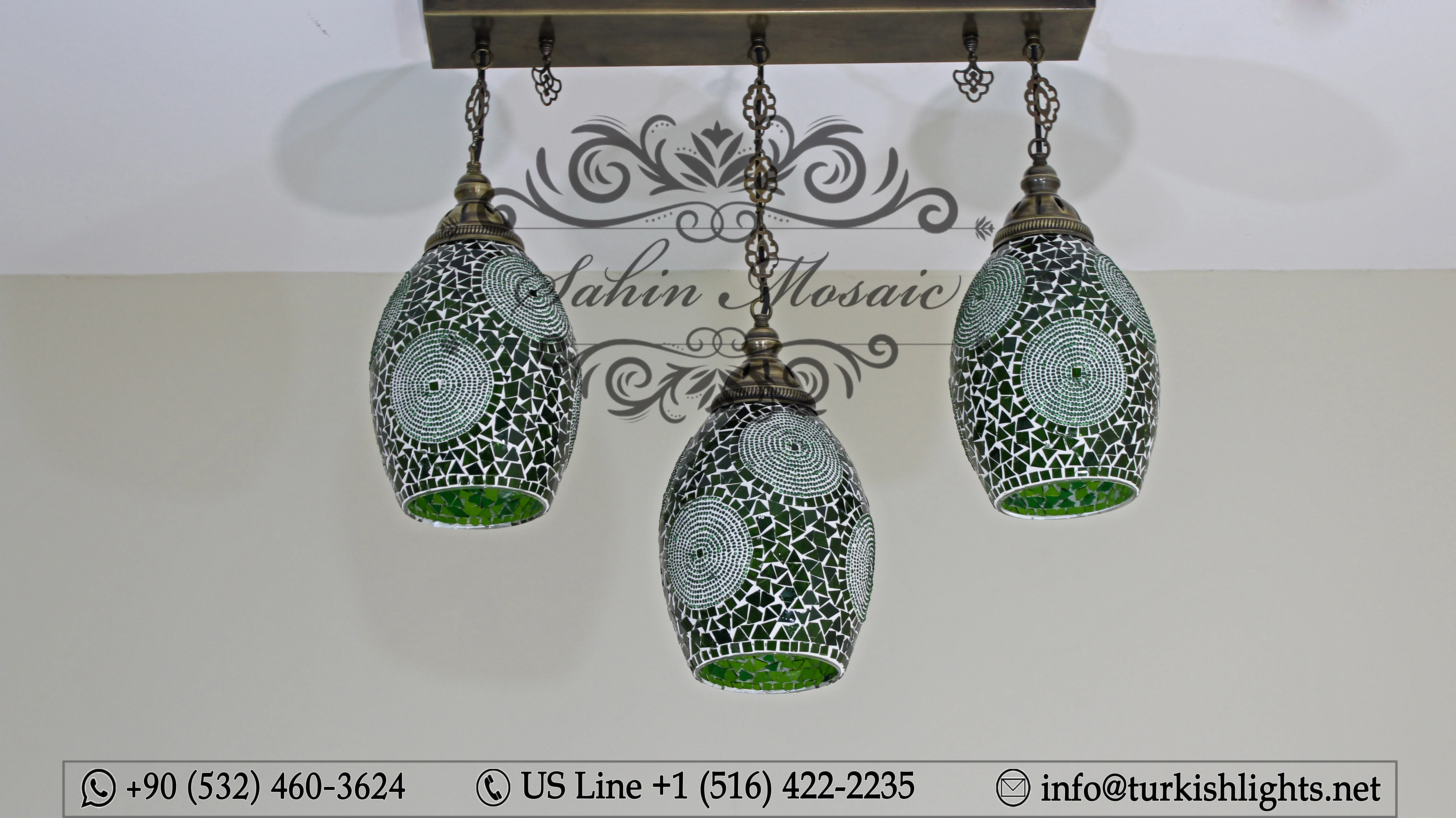 Kitchen Island Pendant With 3 Globes, ID:108 - Image 8