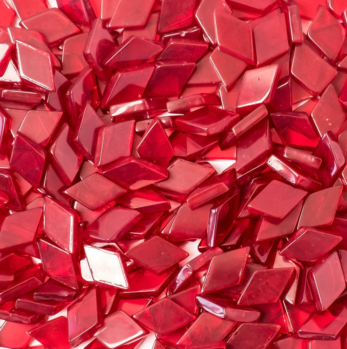 DIY Handcut Turkish Mosaic Glass Pieces - Diamond Shapes (100g Pack) - Image 5