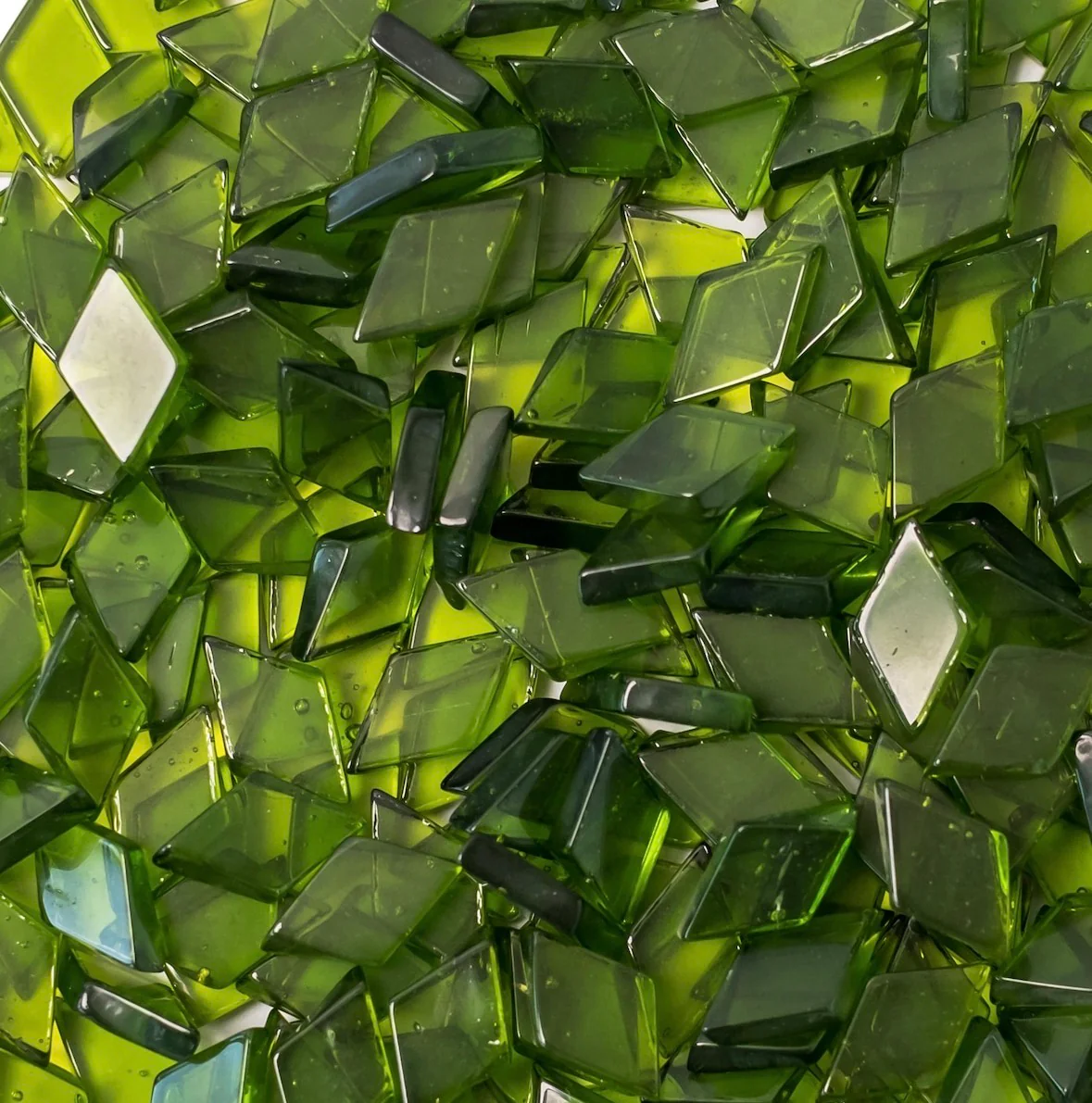 DIY Handcut Turkish Mosaic Glass Pieces - Diamond Shapes (100g Pack) - Image 6