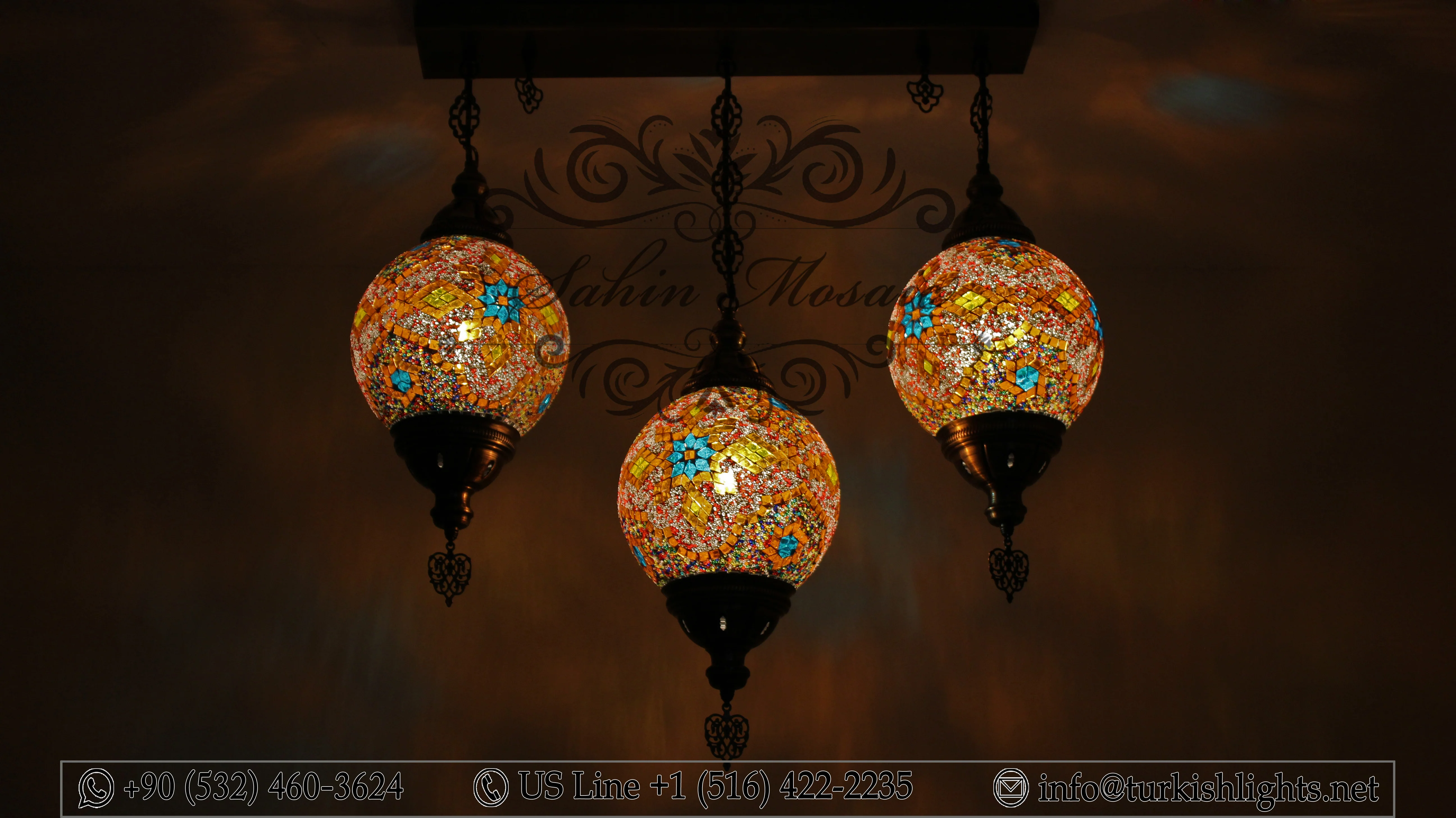 Kitchen Pendant With 3 (20 cm ) Ball Poruduct ID: 109 - Image 3
