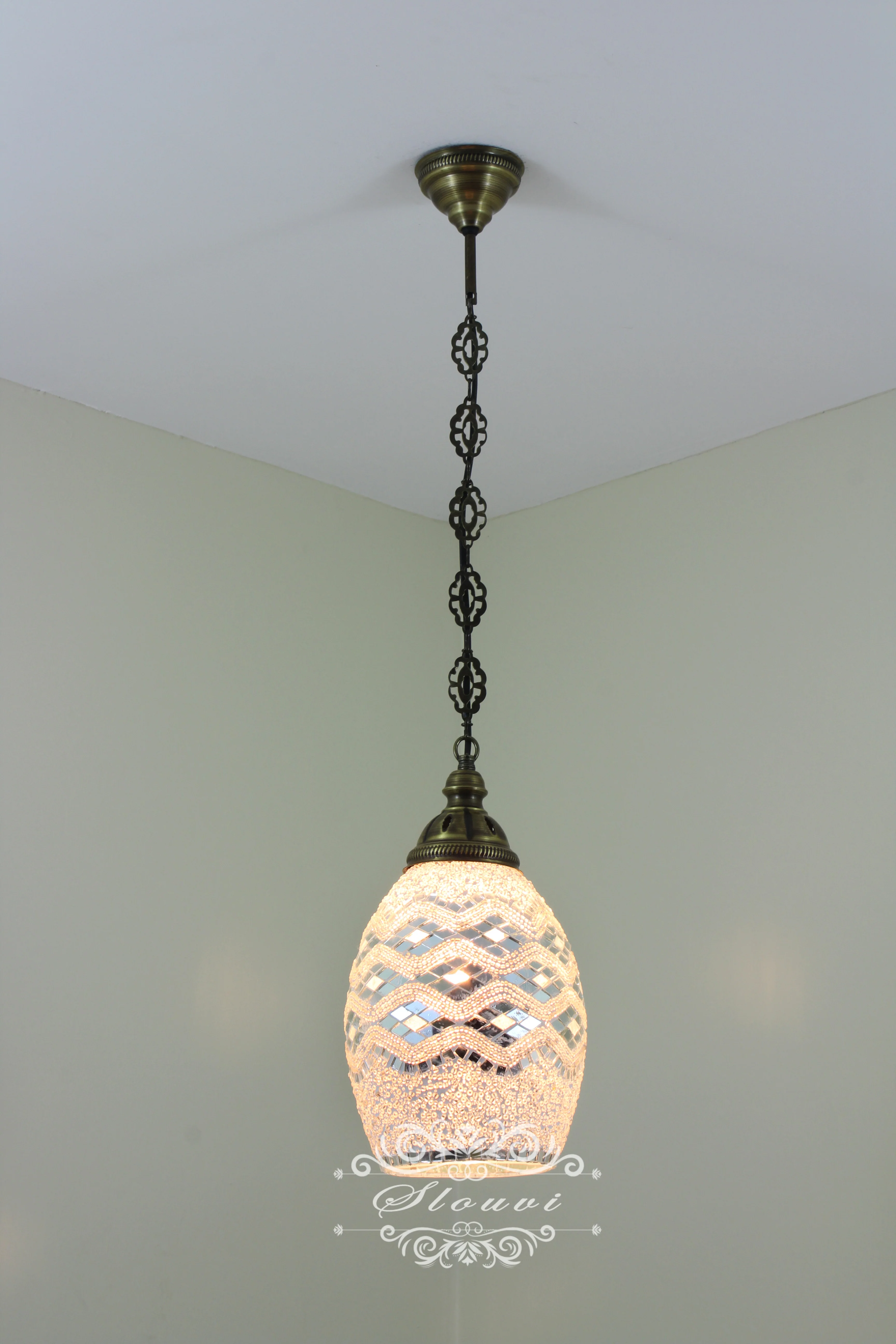 Turkish Mosaic Kitchen Island Pendant ID: KIP10327 - Image 2