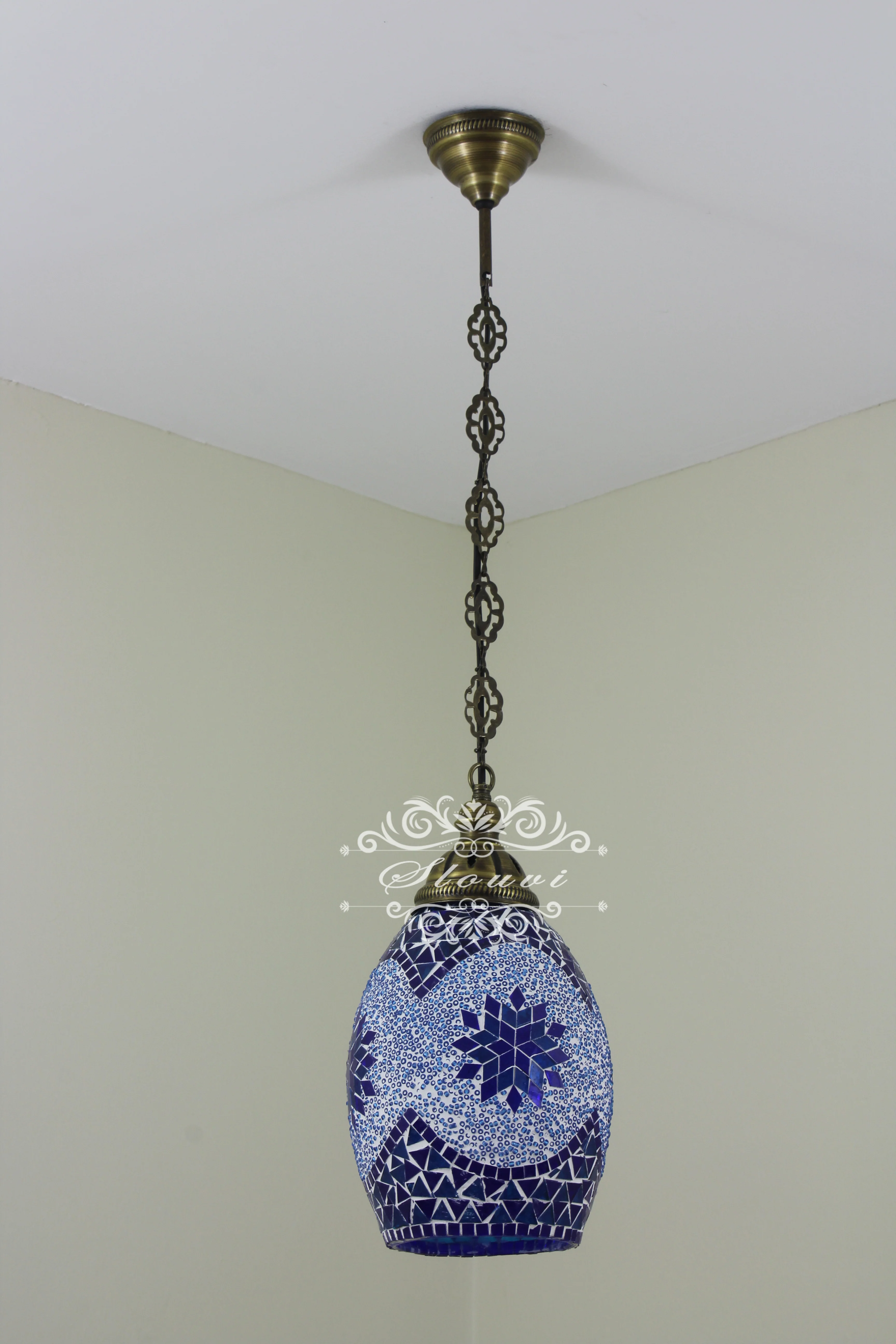 Turkish Mosaic Kitchen Island Pendant ID: KIP10329 - Image 2