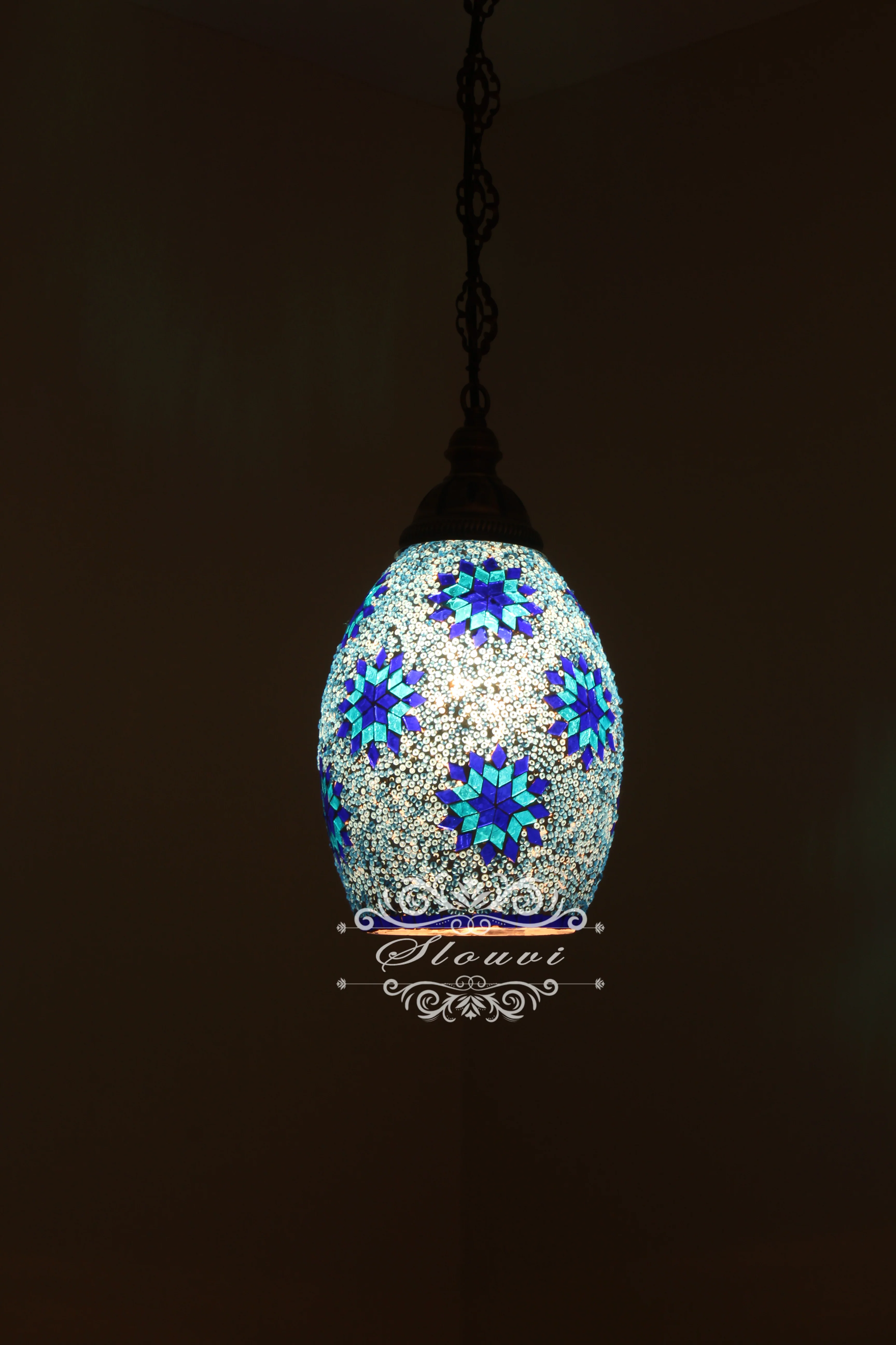 Turkish Mosaic Kitchen Island Pendant ID: KIP10330 - Image 2
