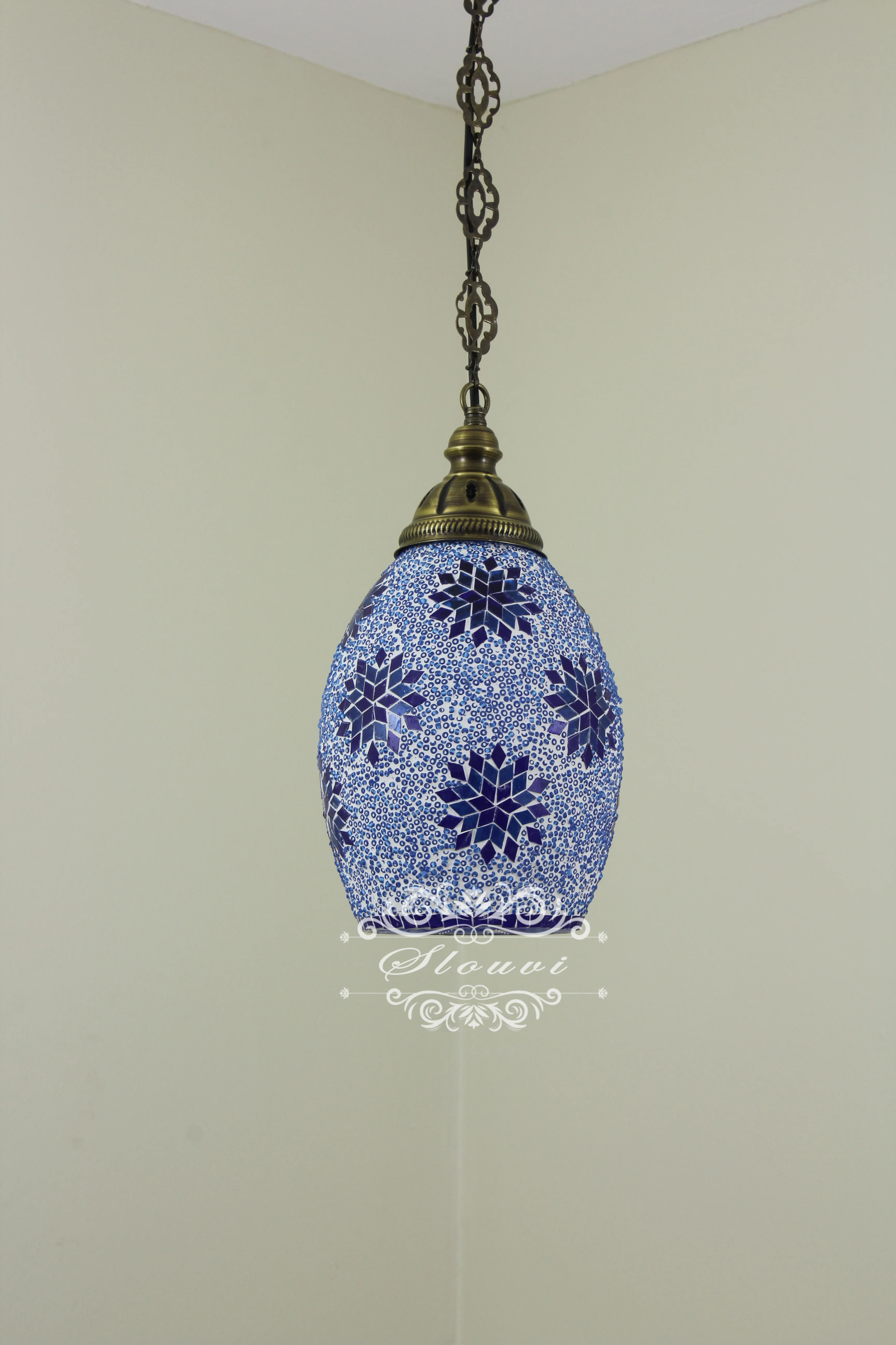 Turkish Mosaic Kitchen Island Pendant ID: KIP10330 - Image 4