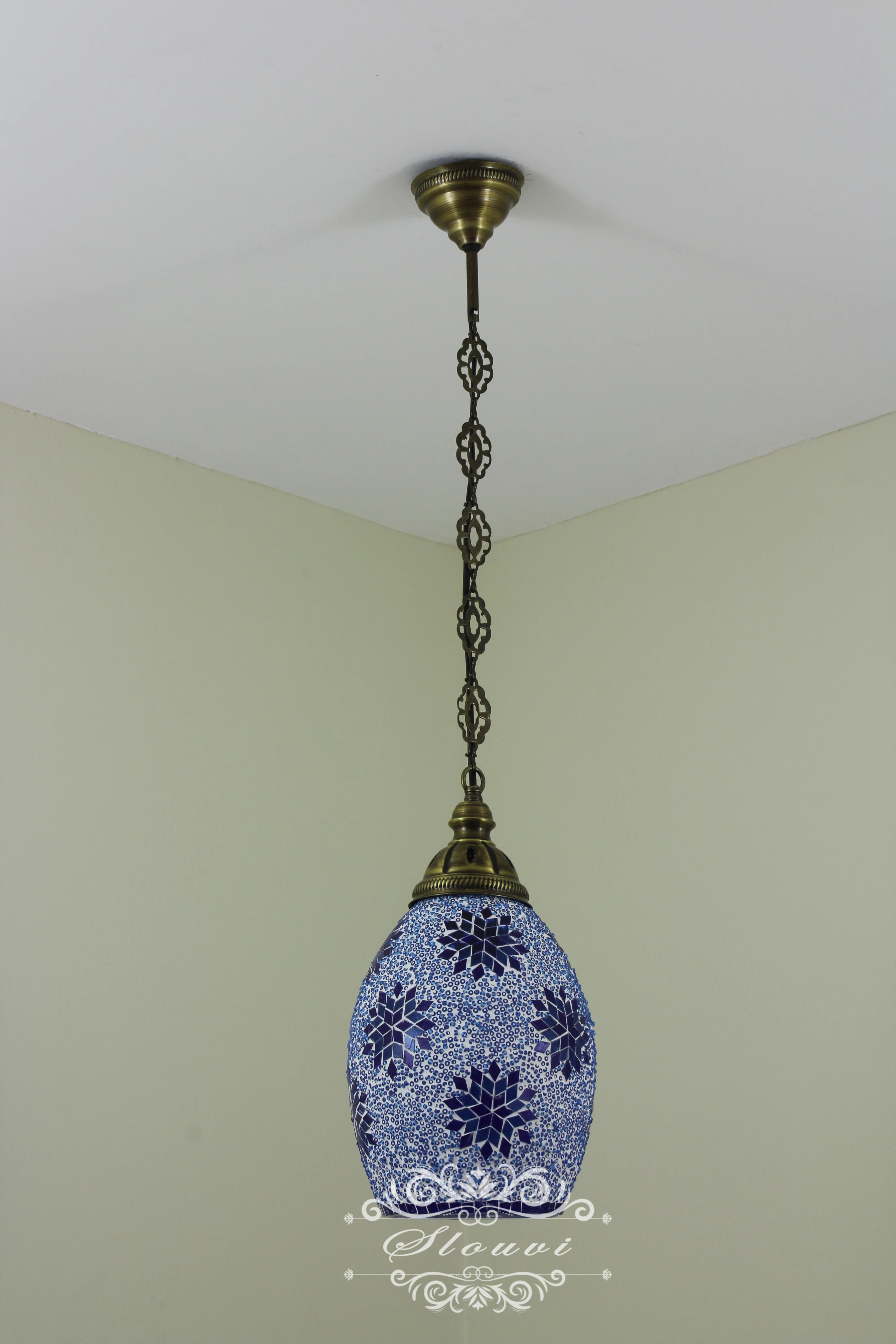 Turkish Mosaic Kitchen Island Pendant ID: KIP10330 - Image 5