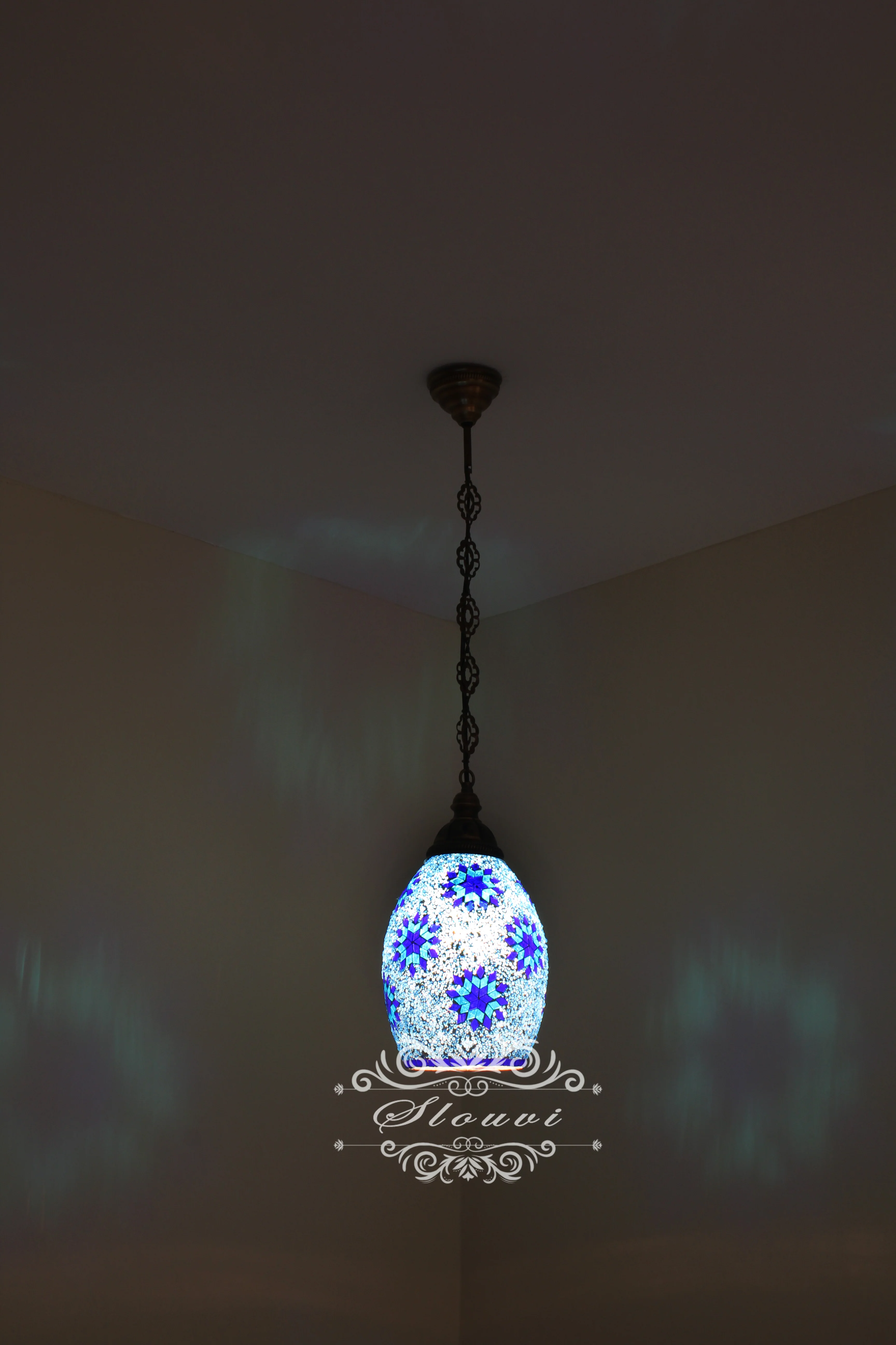 Turkish Mosaic Kitchen Island Pendant ID: KIP10330 - Image 7