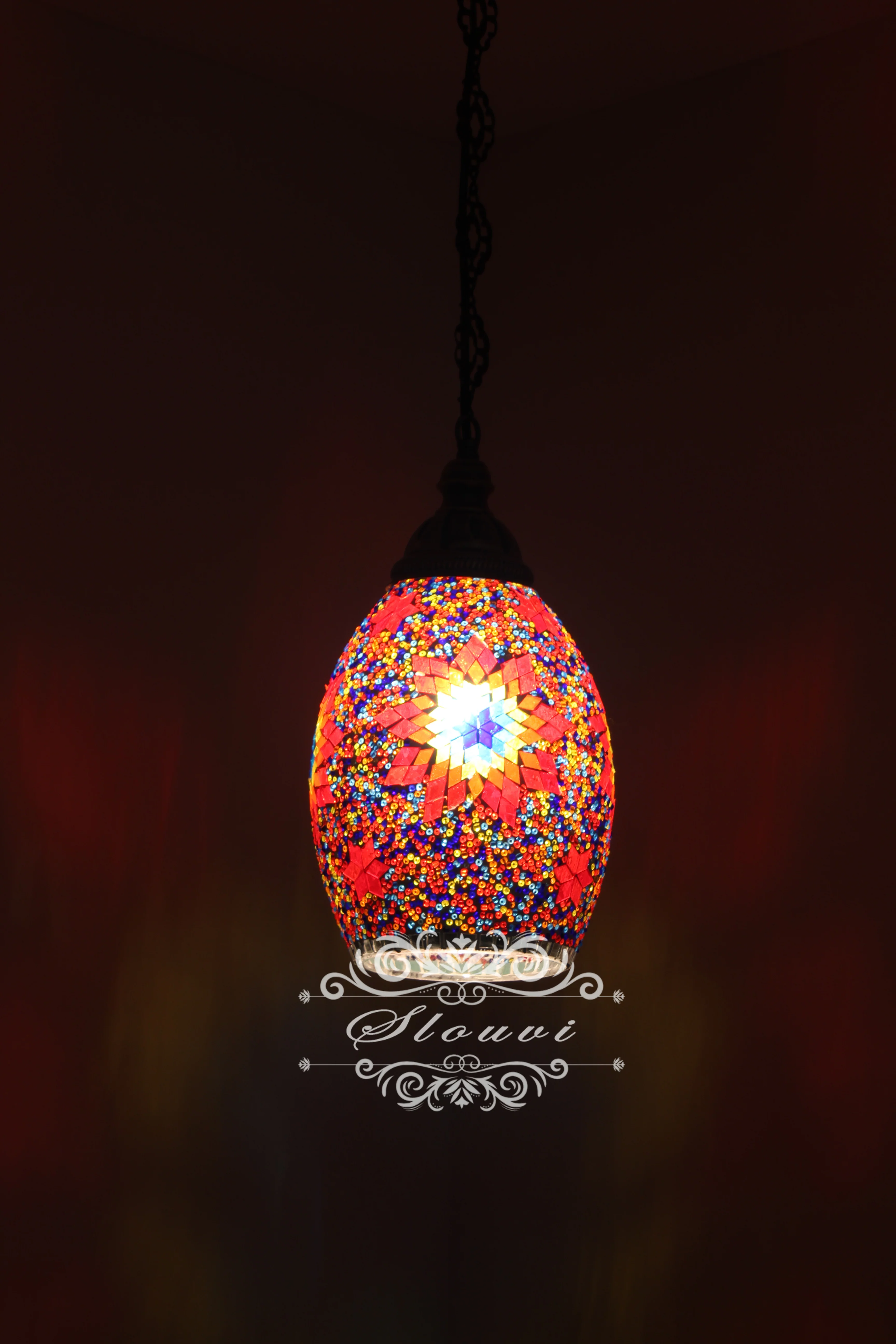 Turkish Mosaic Kitchen Island Pendant ID: KIP10331 - Image 6