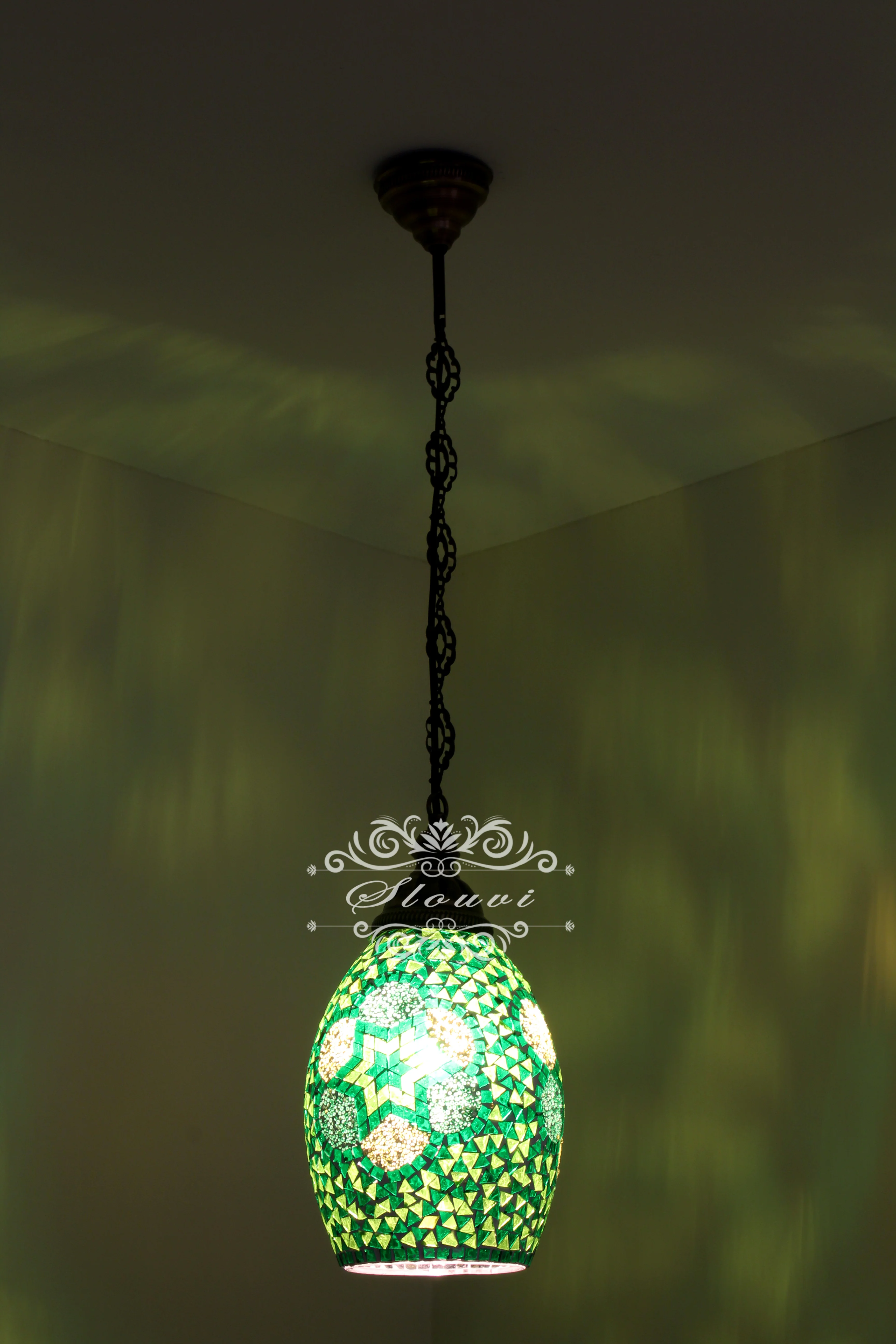 Turkish Mosaic Kitchen Island Pendant ID: KIP10332 - Image 5
