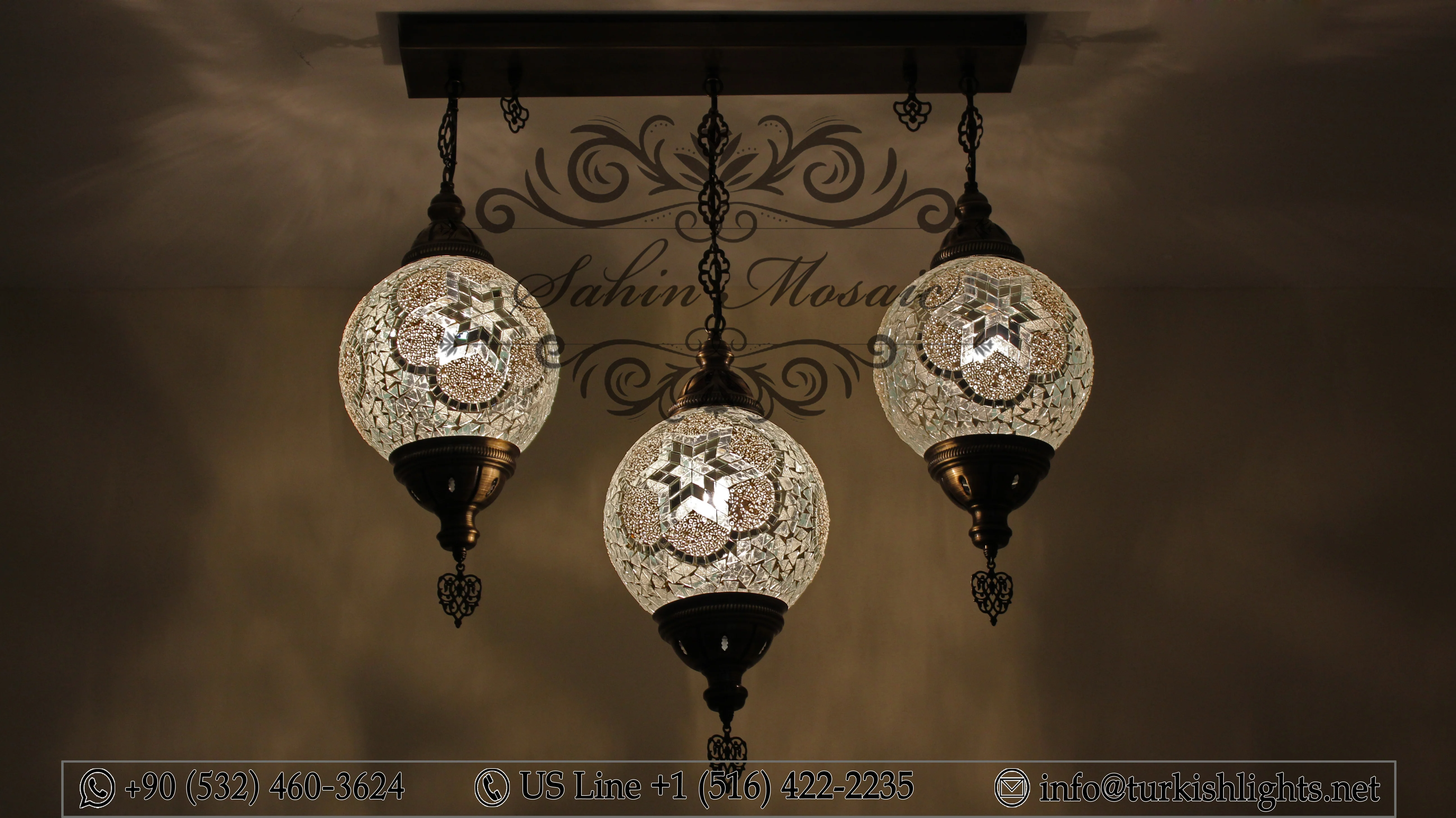 Kitchen Pendant With 3 (20 cm ) Ball Poruduct ID: 109