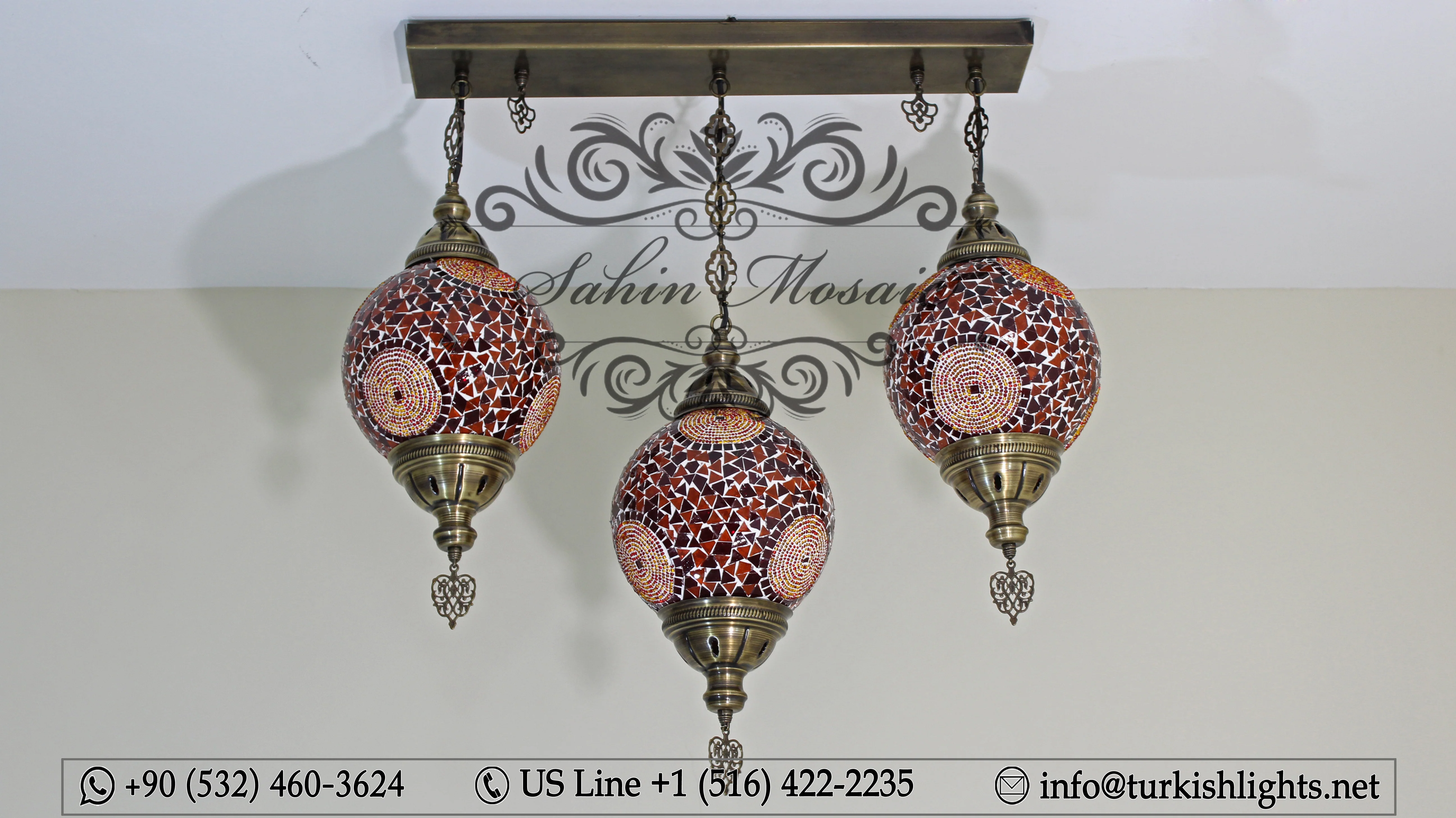 Kitchen Pendant With 3 (20 cm ) Ball Poruduct ID: 109 - Image 4
