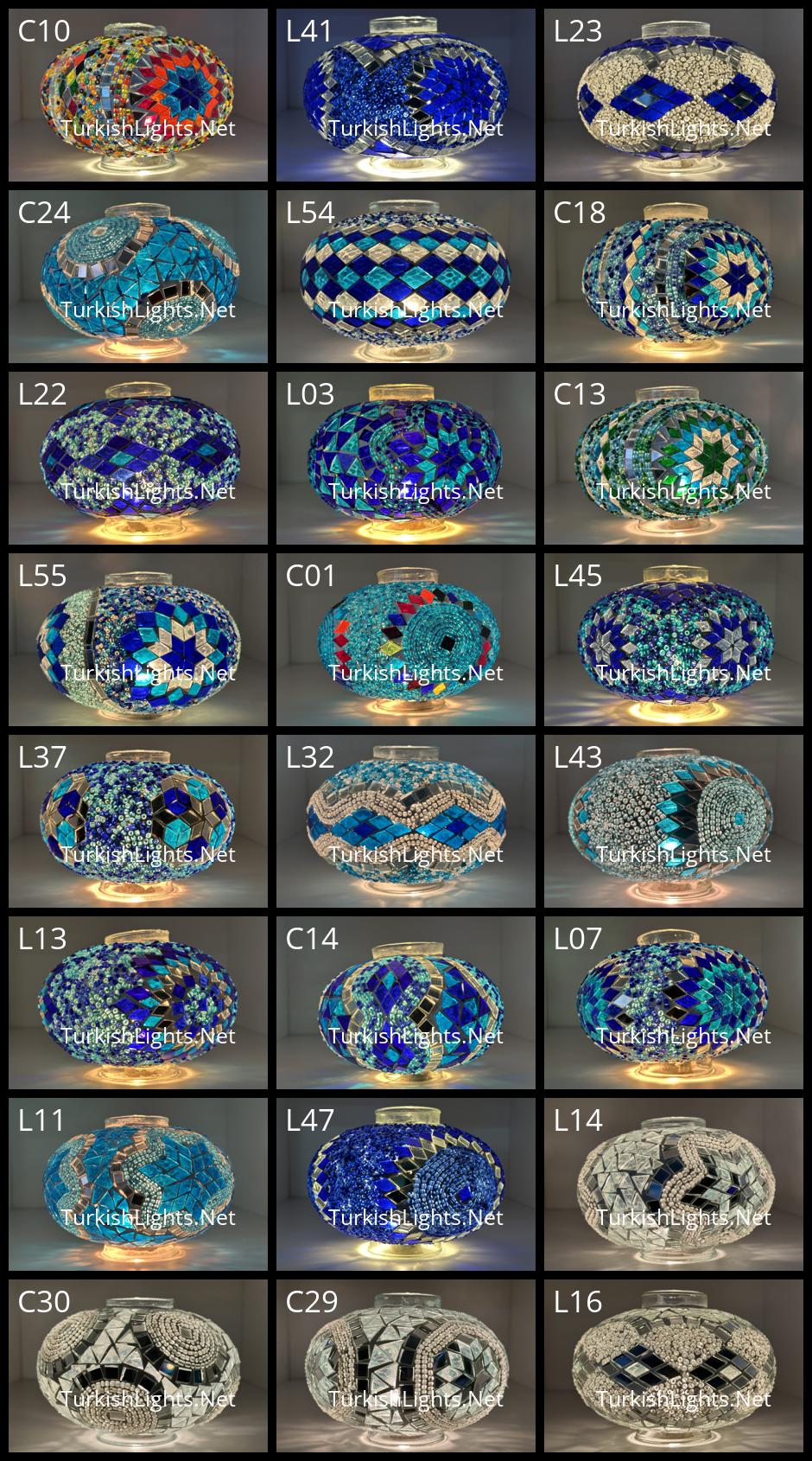 Large Size Turkish Mosaic Replacement Globes for Chandeliers, Floor Lamps & Table Lamps (No. 3) - Image 10