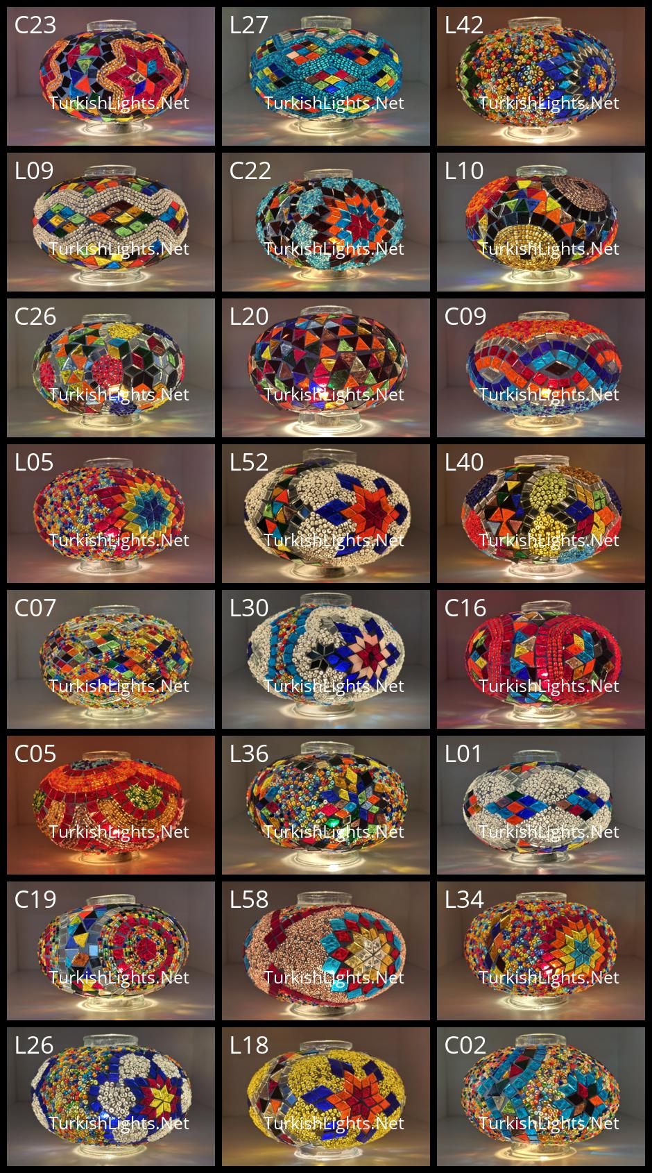 Large Size Turkish Mosaic Replacement Globes for Chandeliers, Floor Lamps & Table Lamps (No. 3) - Image 5