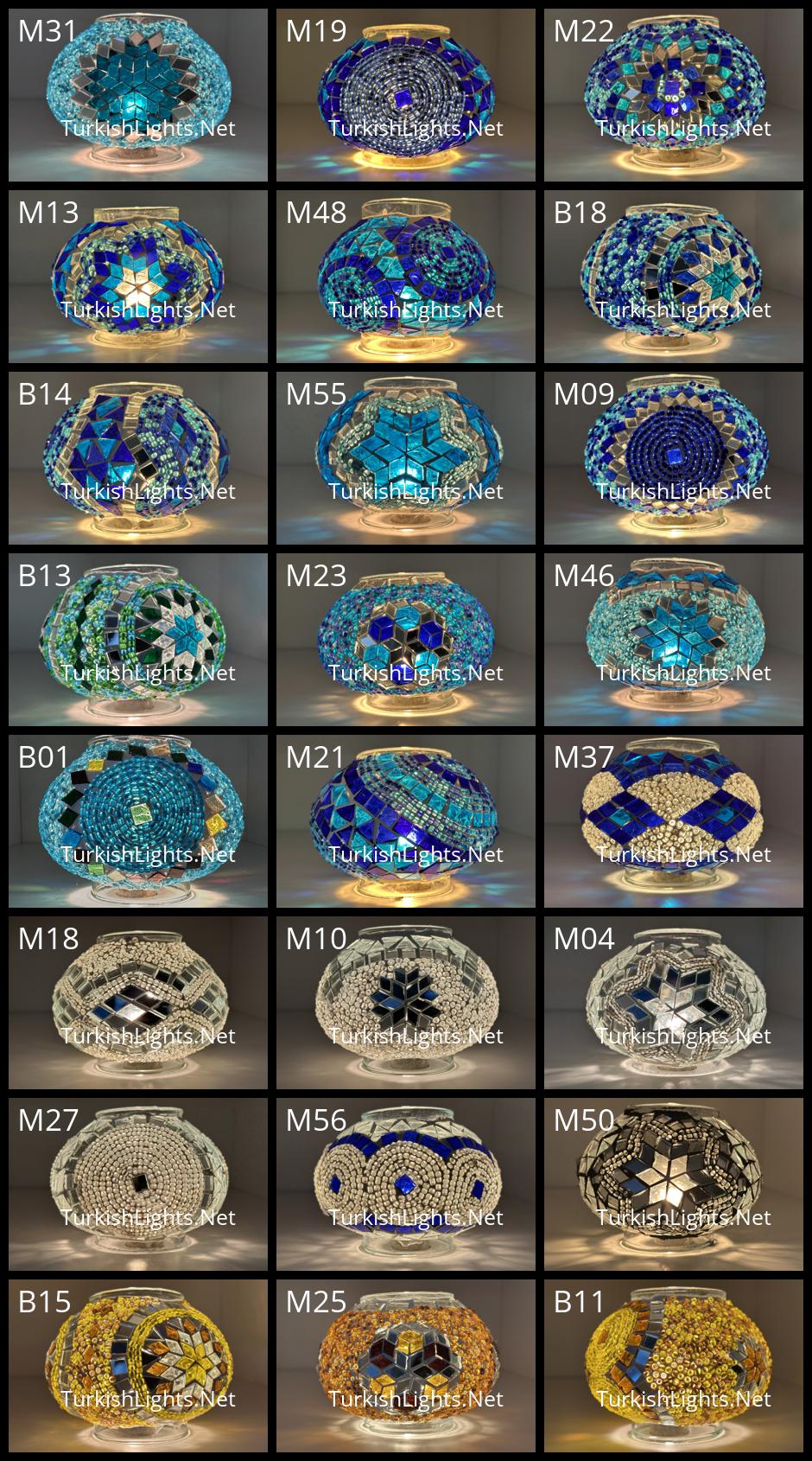 Medium Size Turkish Mosaic Replacement Globes for Chandeliers, Floor Lamps & Table Lamps (No. 2) - Image 6