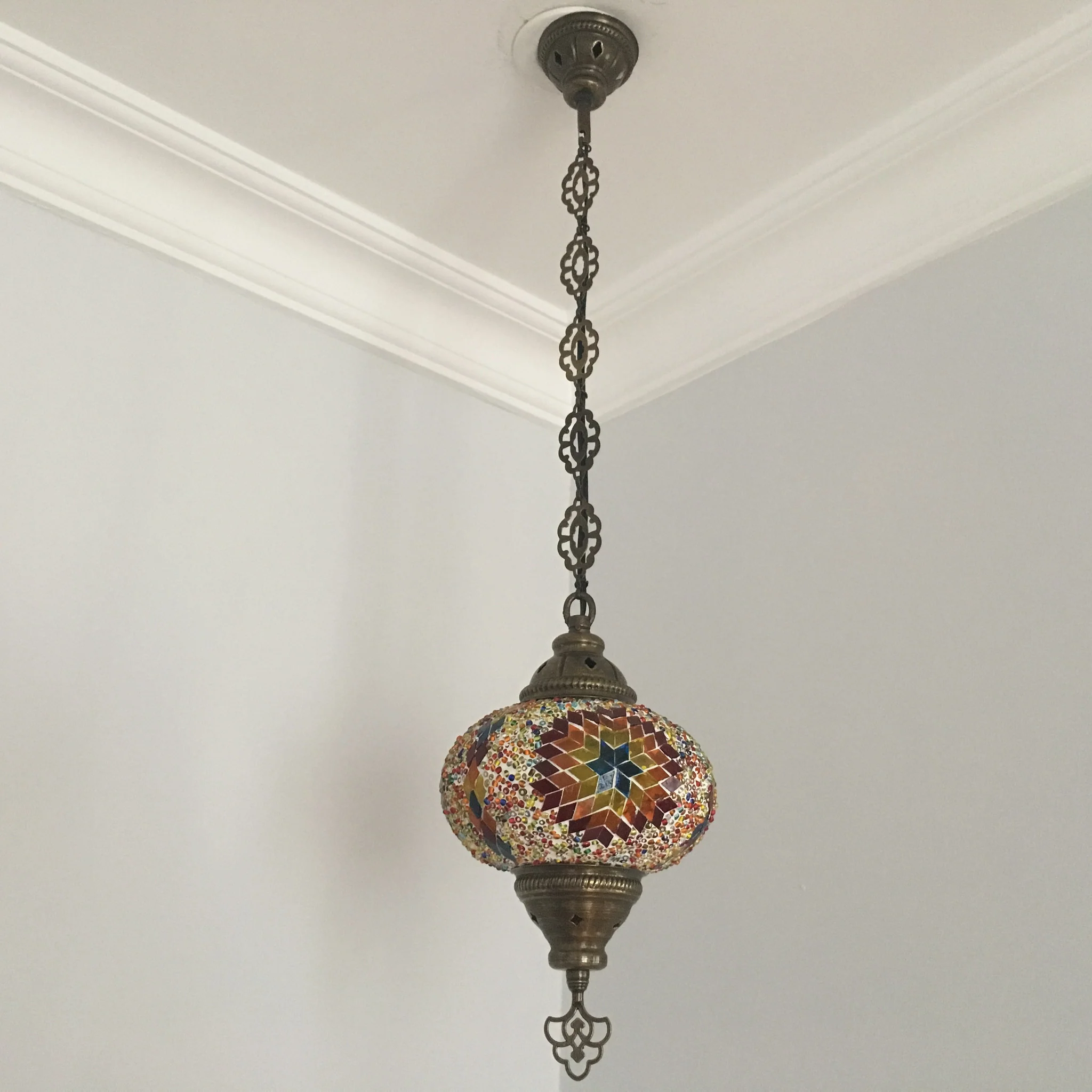 Turkish Mosaic Hanging Pendant Large Globe ID: PL02 - Image 3