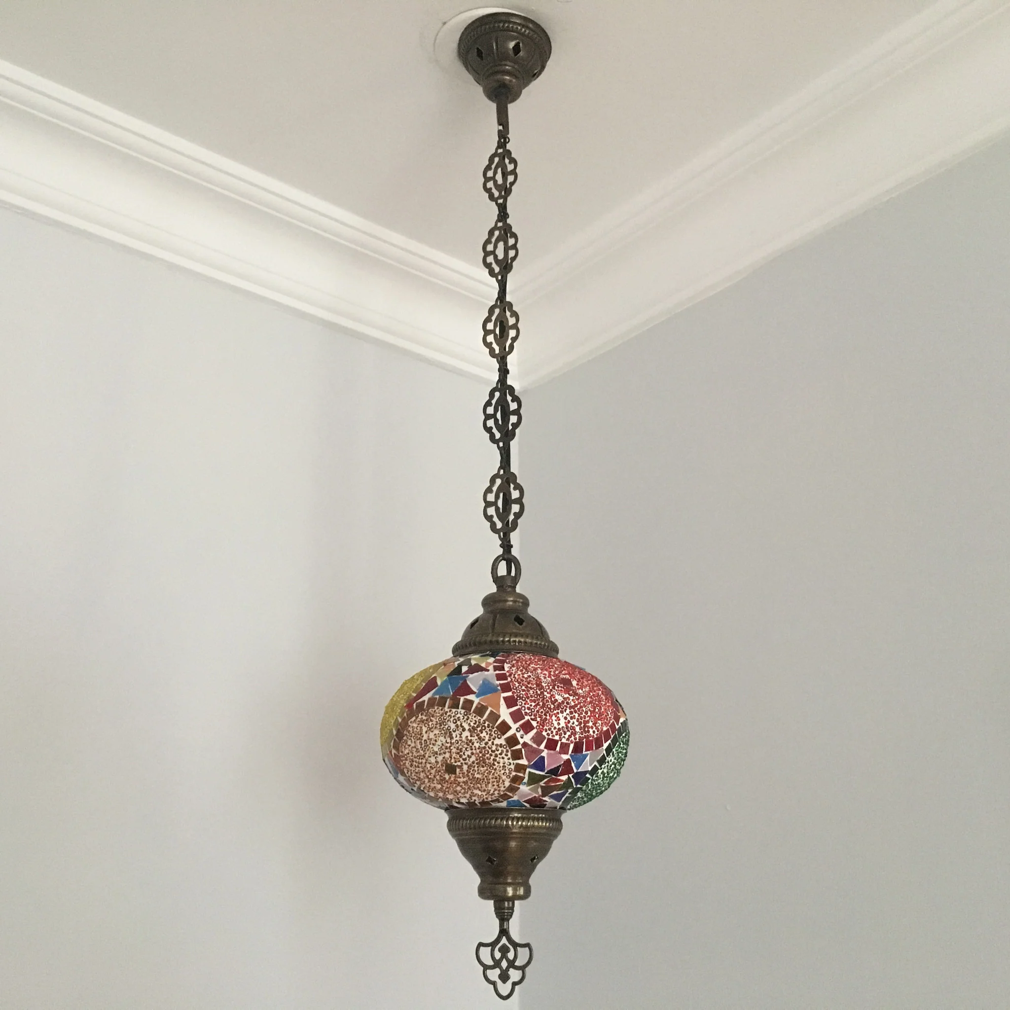 Turkish Mosaic Hanging Pendant Large Globe ID: PL08 - Image 2