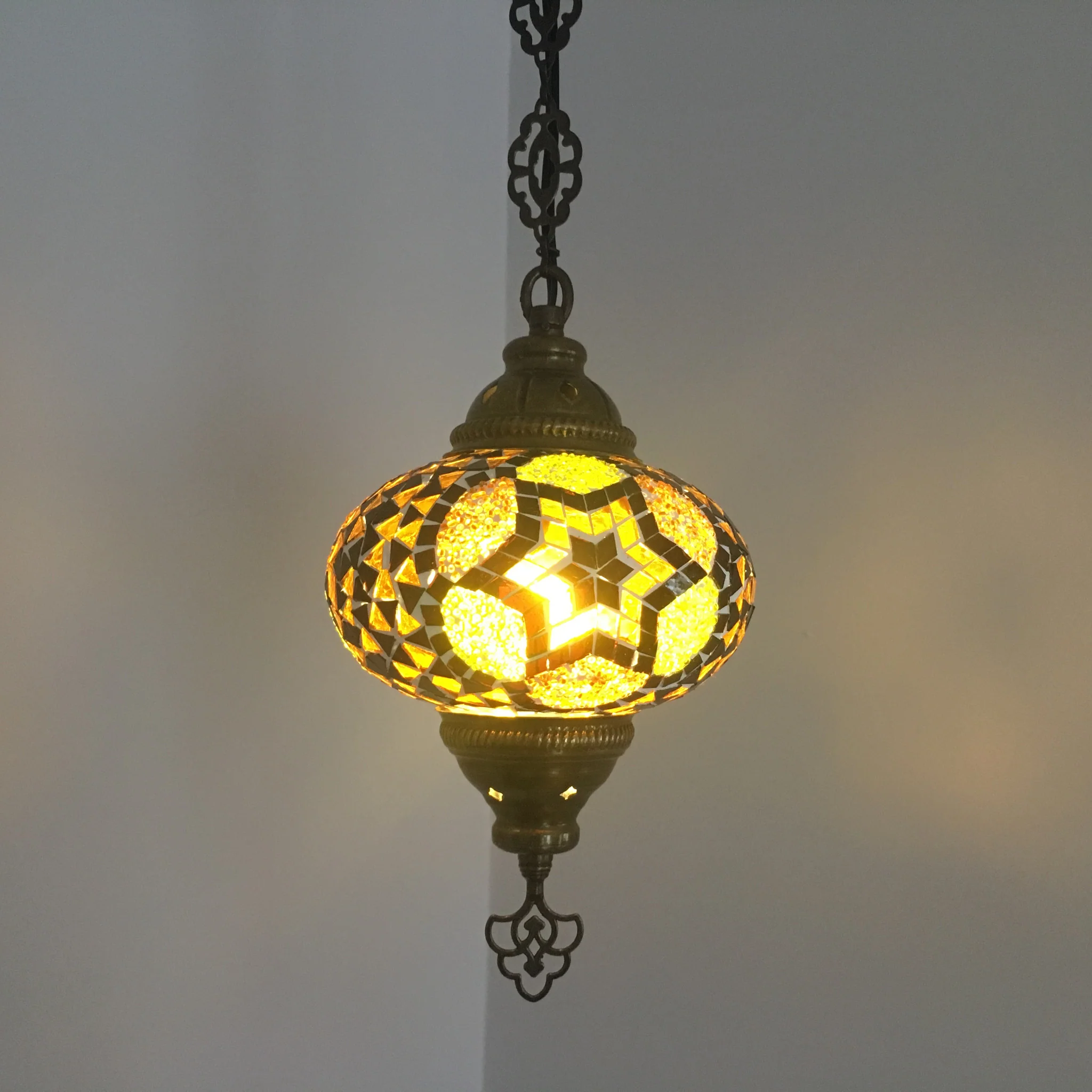 Turkish Mosaic Hanging Pendant Large Globe ID: PL11 - Image 4