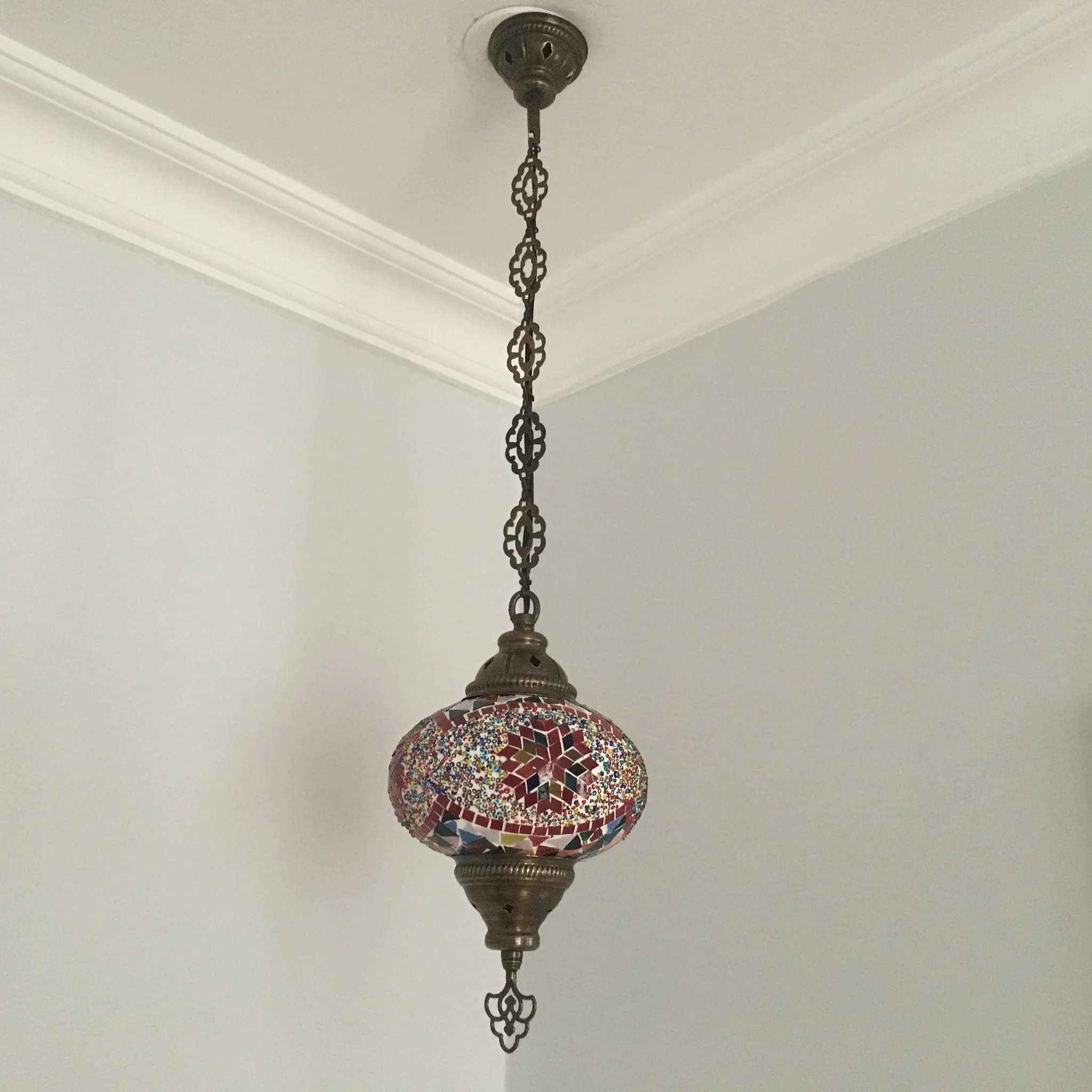 Turkish Mosaic Hanging Pendant Large Globe ID: PL15 - Image 4
