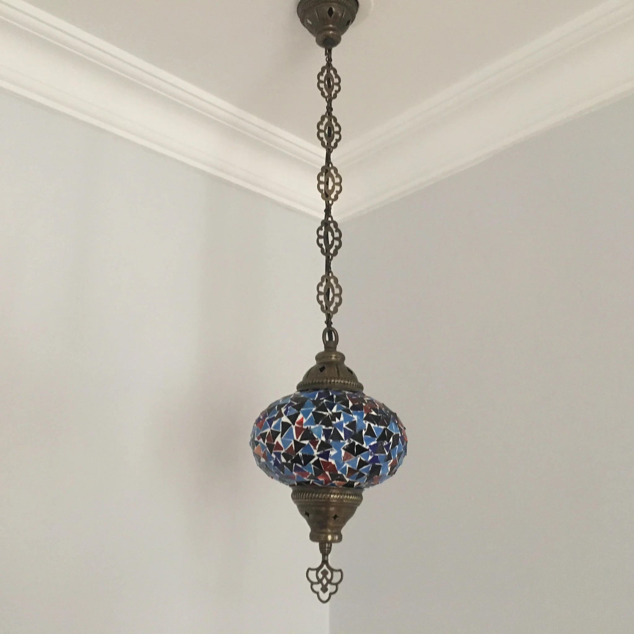 Turkish Mosaic Hanging Pendant Large Globe ID: PL17 - Image 3