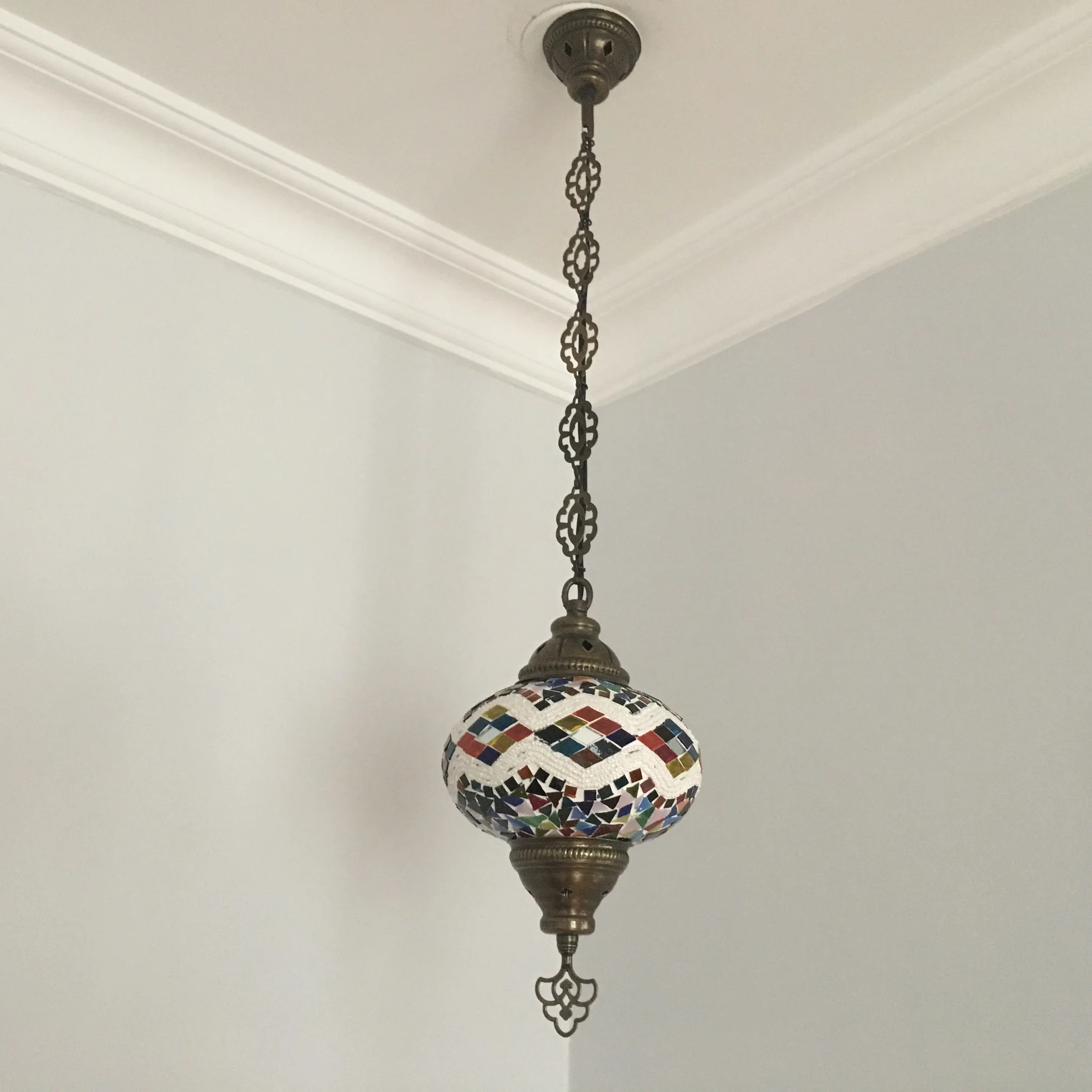 Turkish Mosaic Hanging Pendant Large Globe ID: PL21 - Image 2