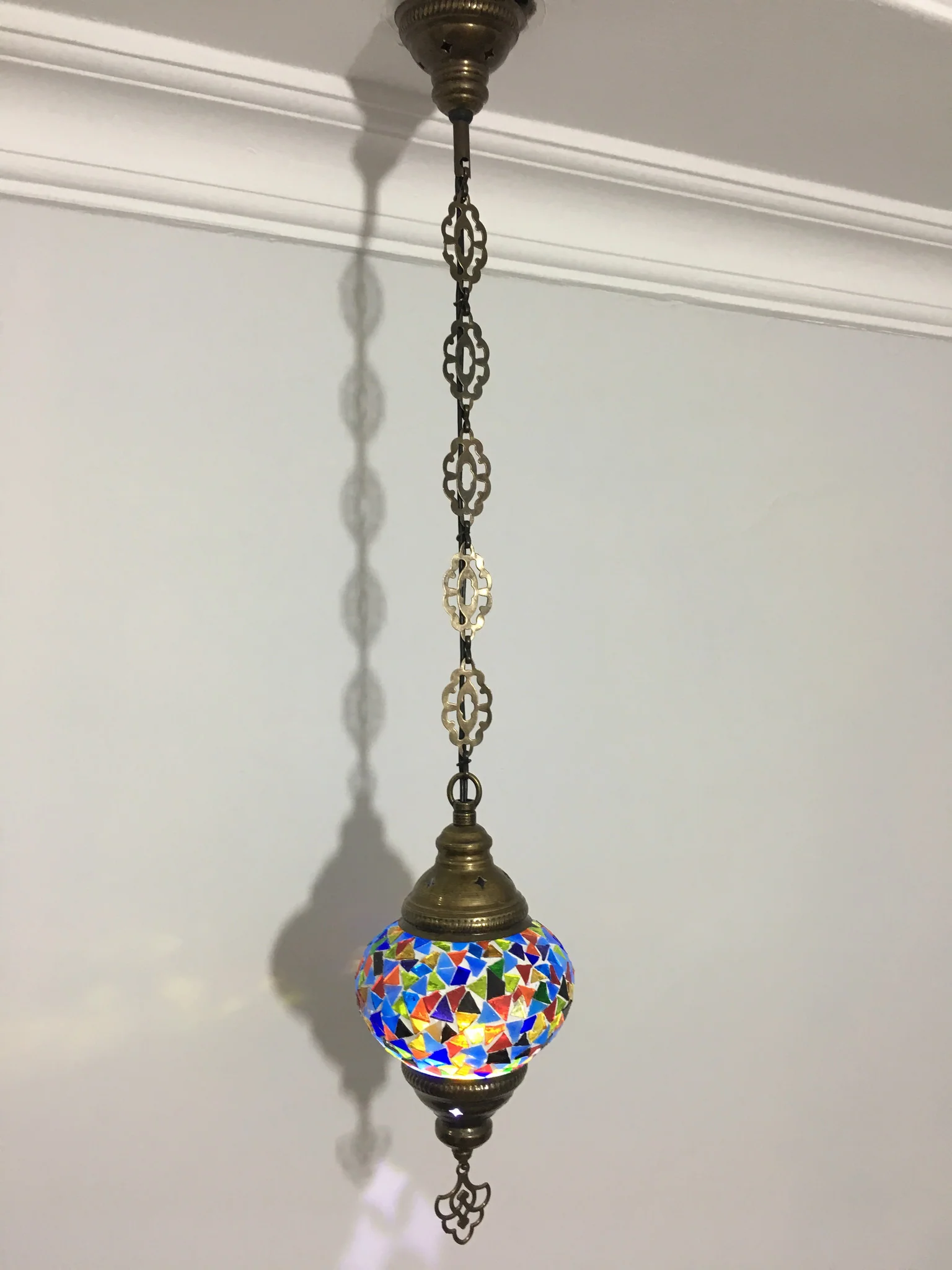 Turkish Mosaic Hanging Pendant Medium Globe ID: PM03 - Image 3
