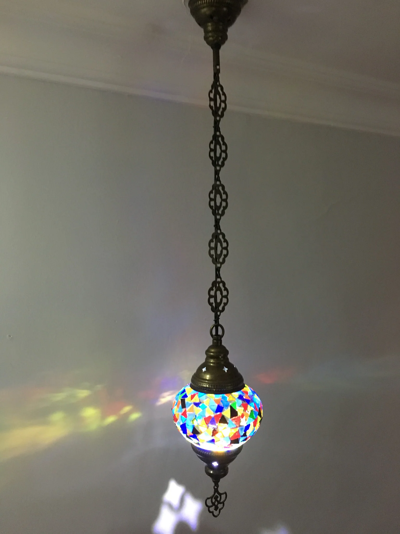 Turkish Mosaic Hanging Pendant Medium Globe ID: PM03 - Image 4