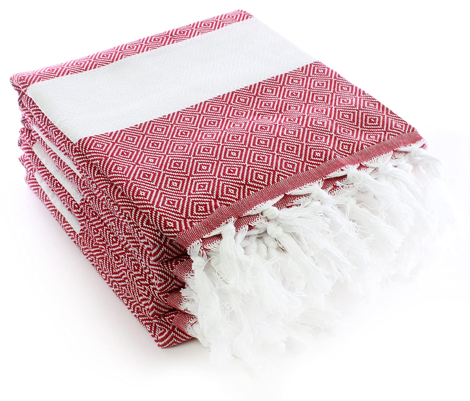 LOOMANGO,  SET OF 4 TURKISH BATH TOWELS, TURKISH PESHTEMALS - Image 4
