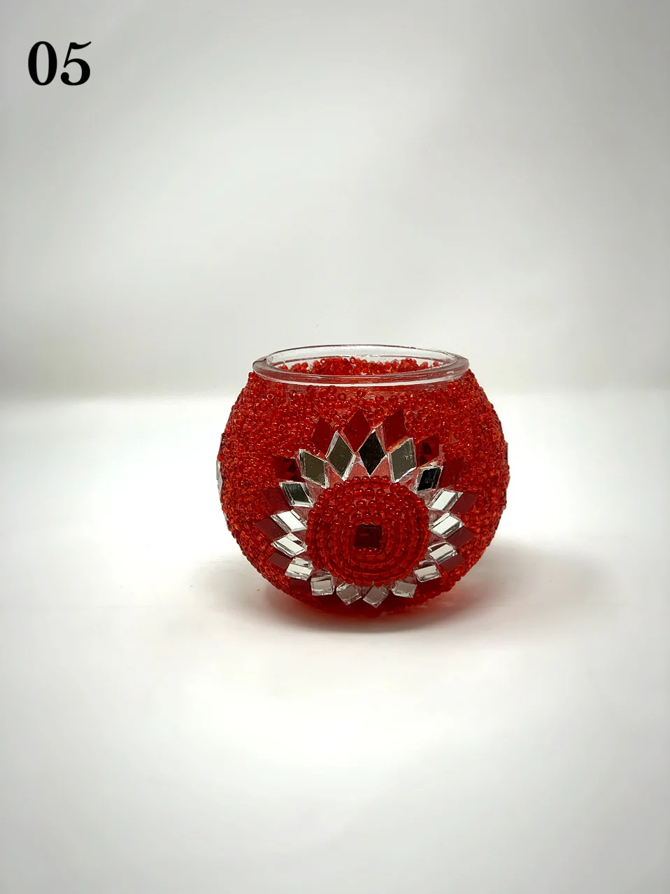 Set Of 4 Turkish Mosaic Candle Holders,ID: 139-08 - Image 2