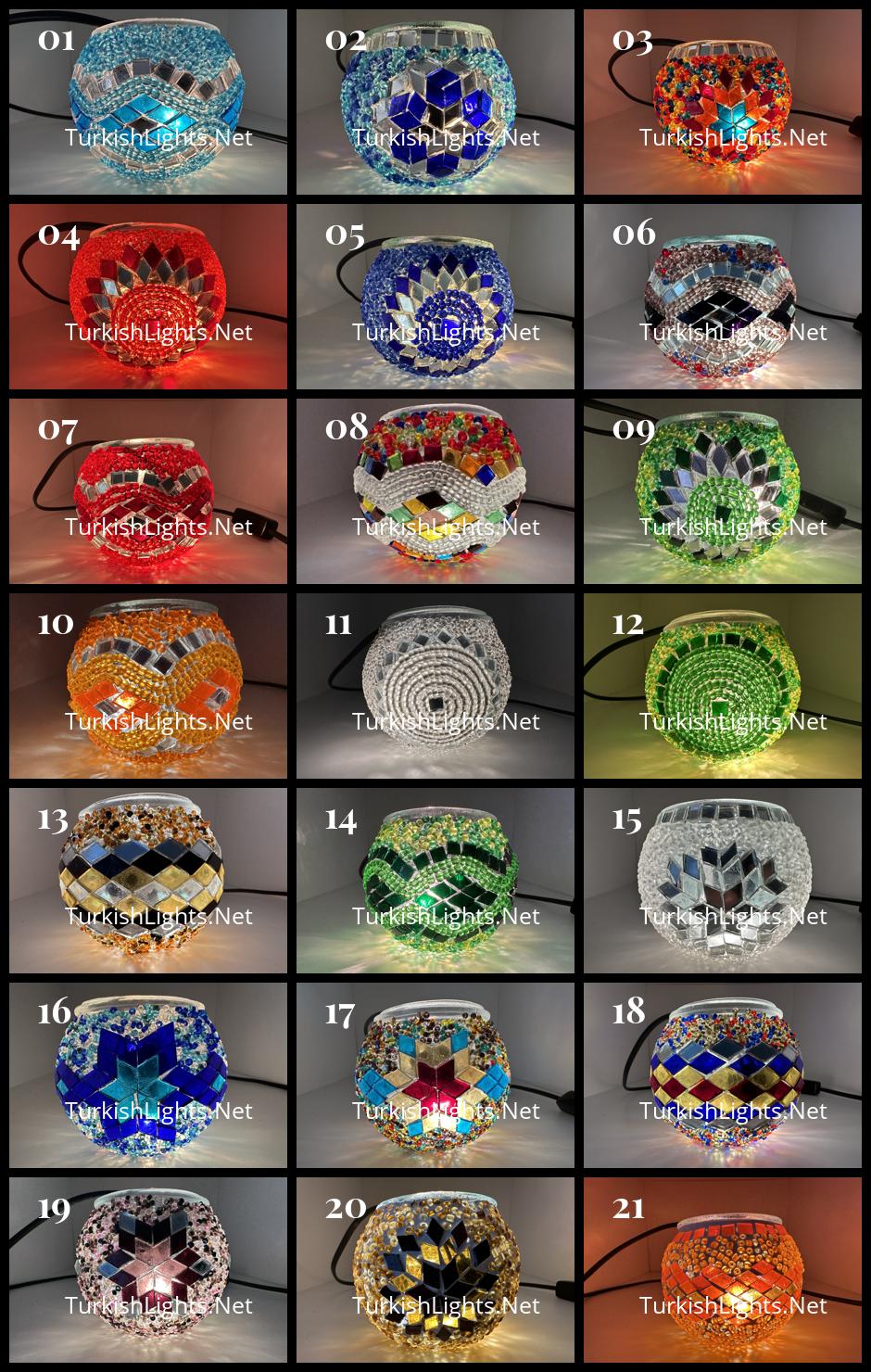 Set Of 4 Turkish Mosaic Candle Holders,ID: 139 all - Image 14