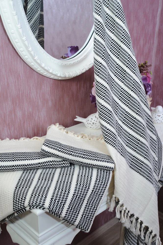 LOOMANGO, SET OF 4 TURKISH BATH TOWELS, TURKISH PESHTEMALS - Image 3