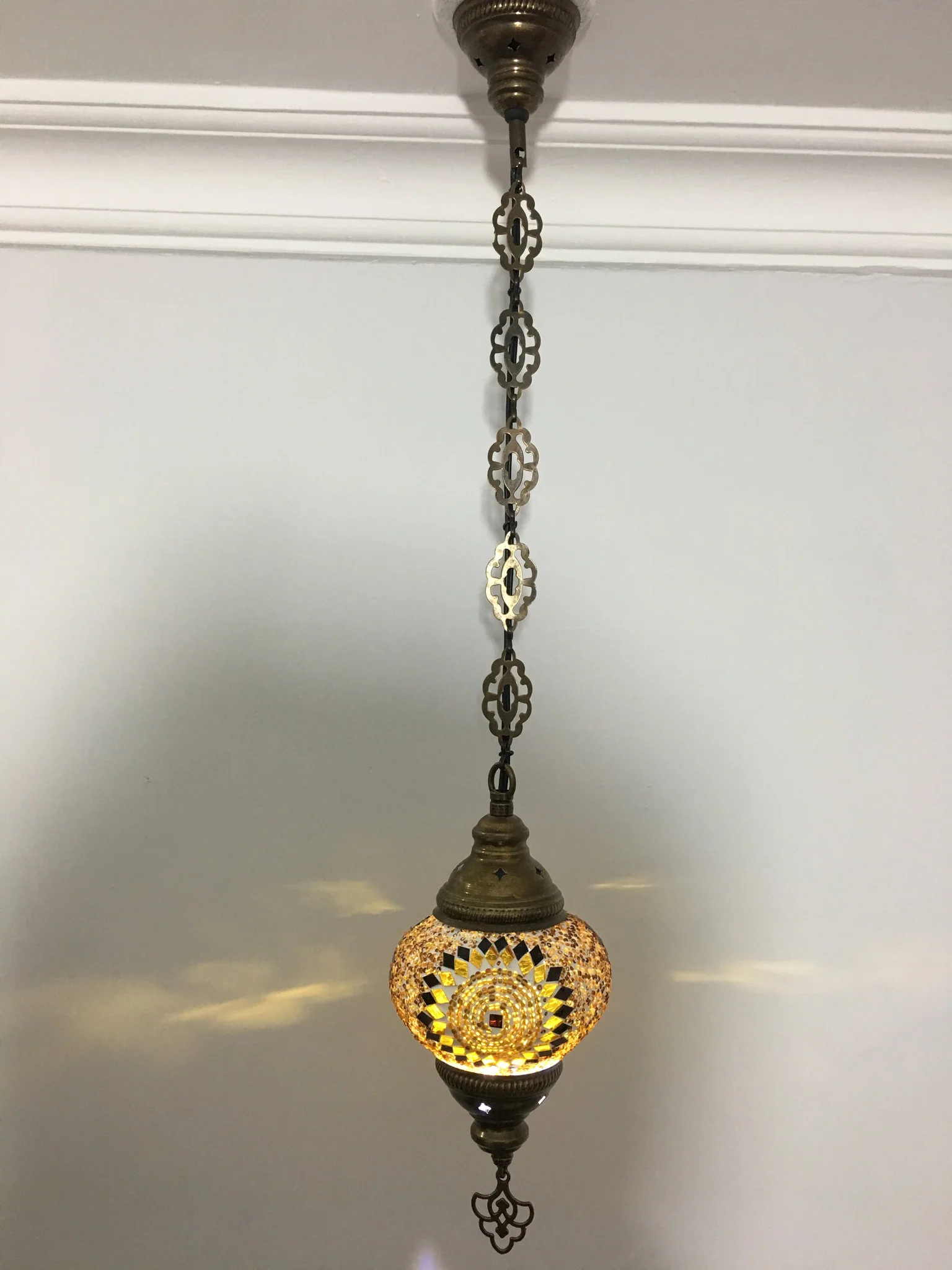 Turkish Handmade Mosaic  Hanging Lamp - Image 3