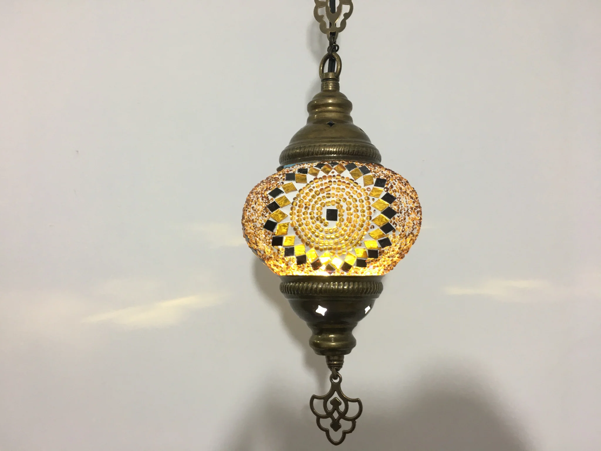 Turkish Handmade Mosaic  Hanging Lamp - Image 4