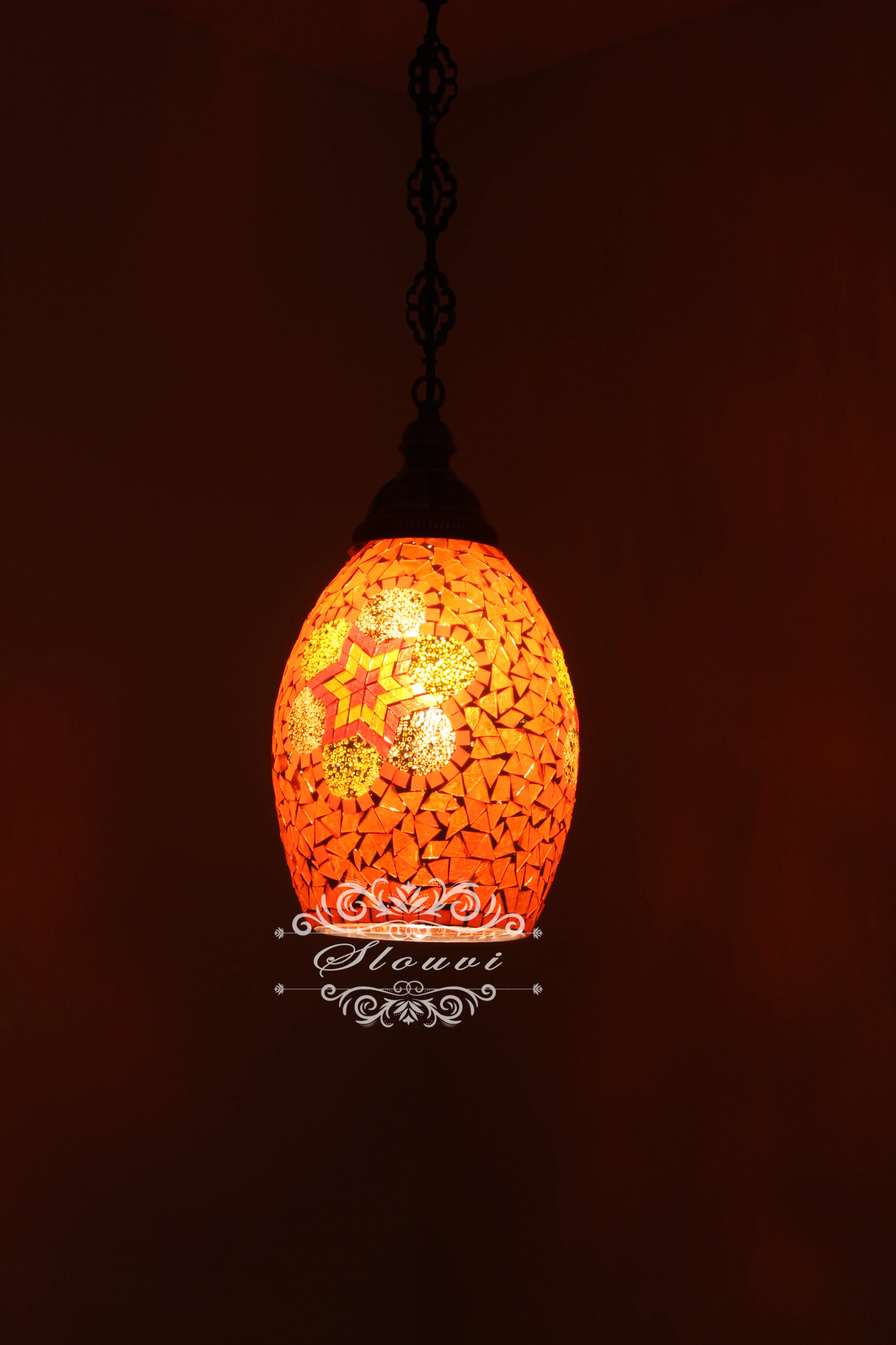 Turkish Handmade Mosaic Hanging Pendant - Kitchen Island Pendant - Image 6