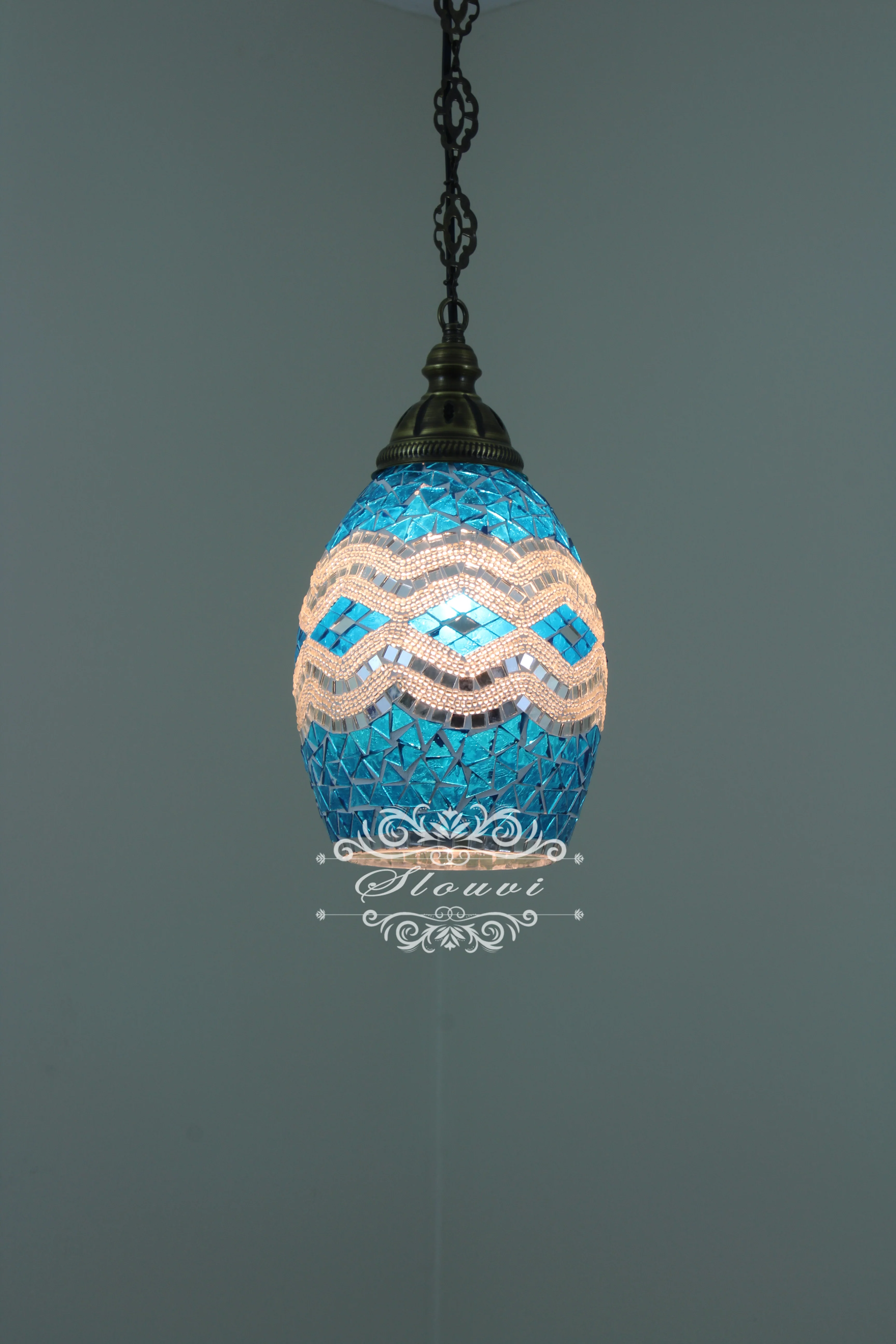 Turkish Handmade Mosaic Hanging Pendant - Kitchen Island Pendant
