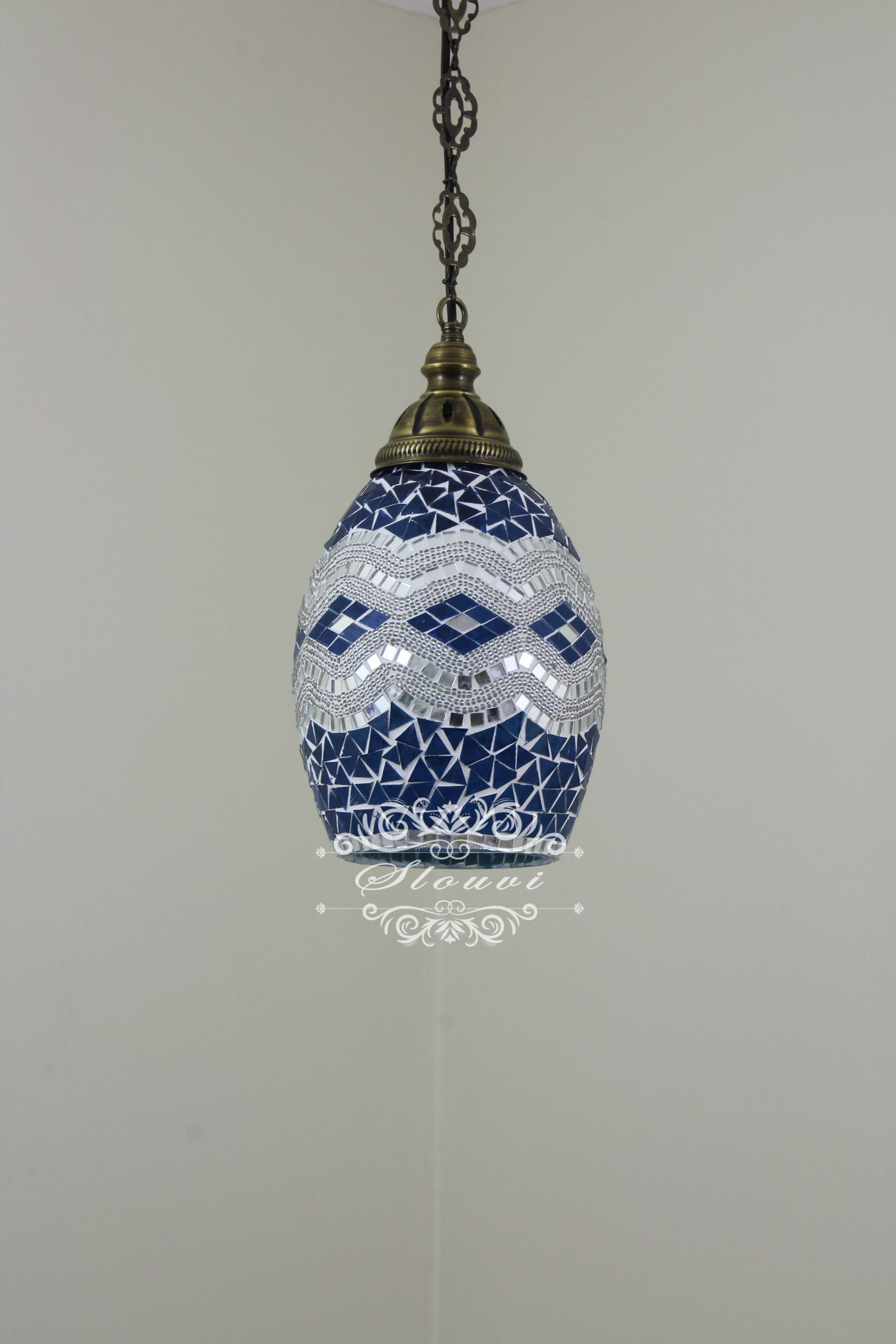 Turkish Handmade Mosaic Hanging Pendant - Kitchen Island Pendant - Image 7