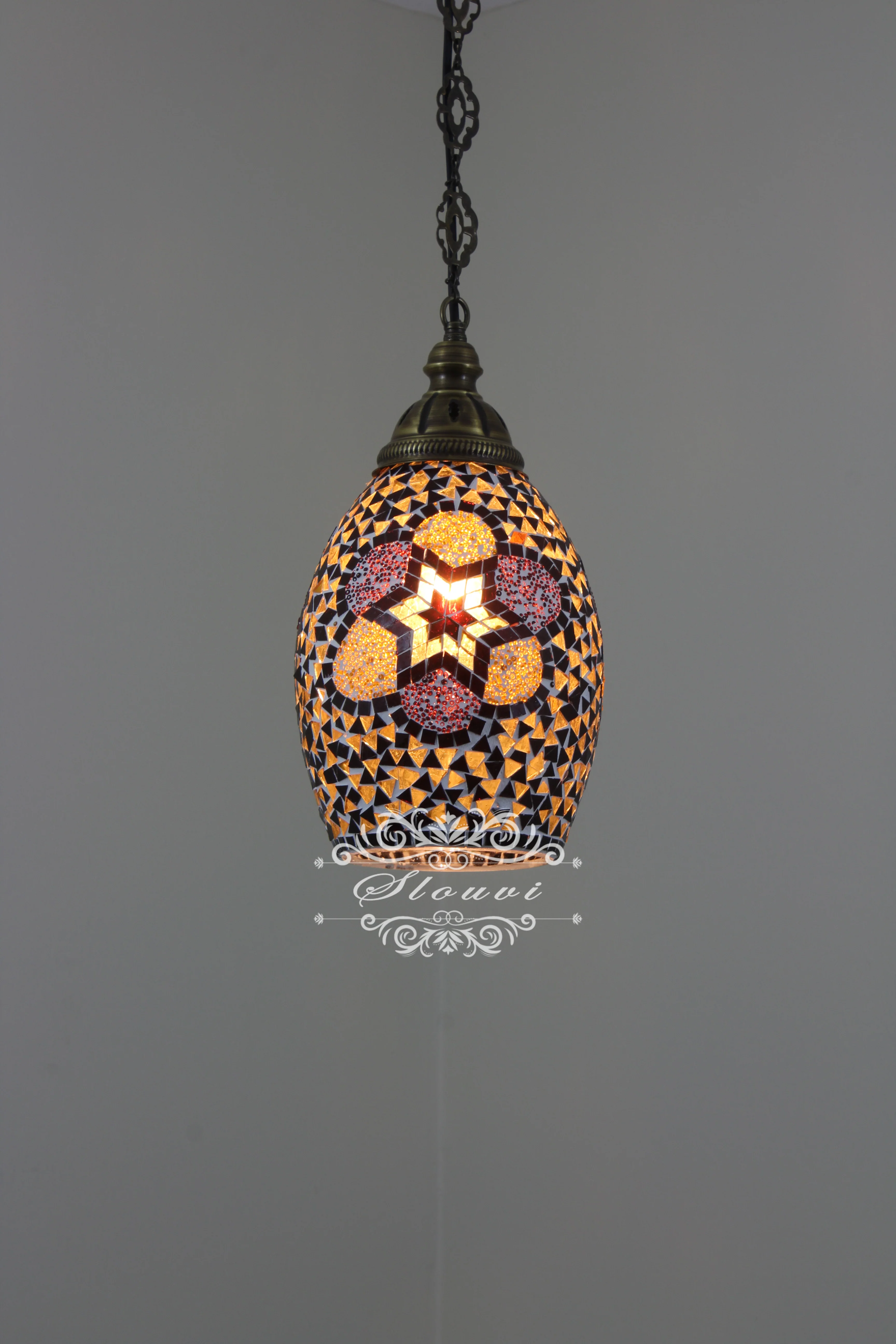 Turkish Handmade Mosaic Hanging Pendant - Kitchen Island Pendant