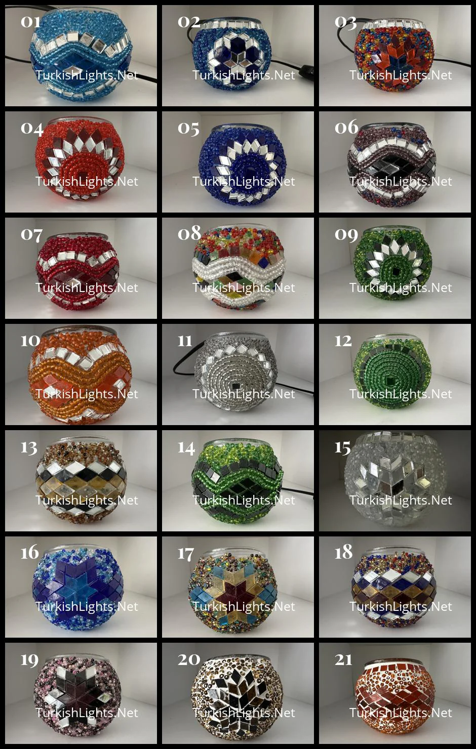 Turkish Mosaic Candle Holder, Product Id:mumluk - Image 2