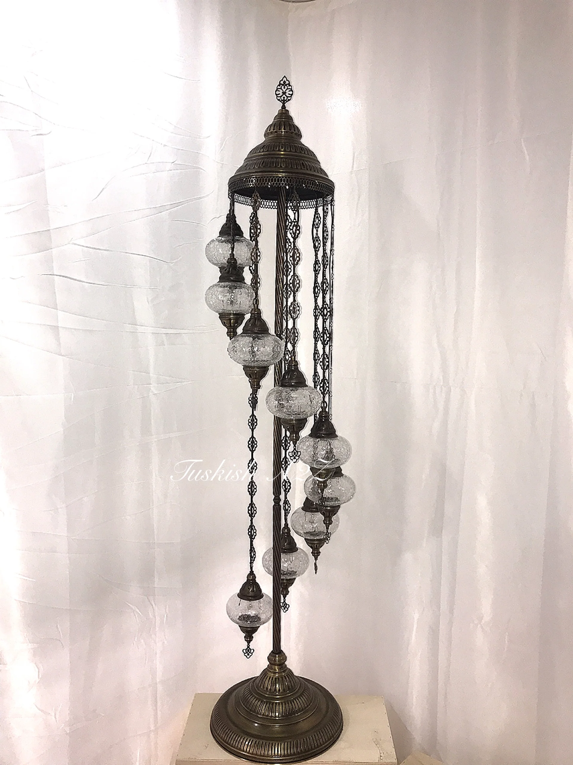 Turkish Mosaic Floor Lamp Fixtures (Not Included Globes) - Image 10