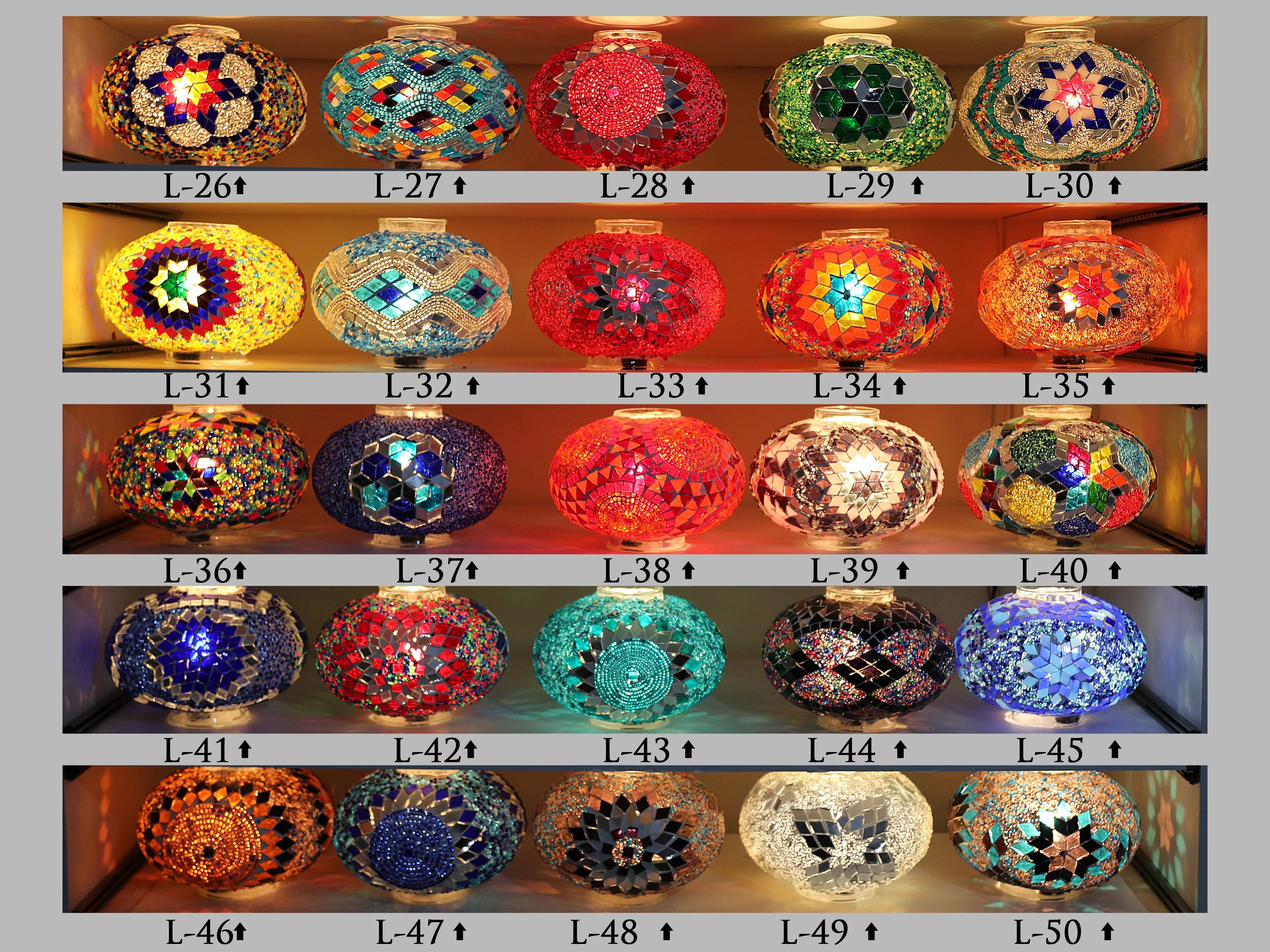 Turkish Mosaic Chandelier 37 Large Globes ID: LZ37L-2 - Image 7