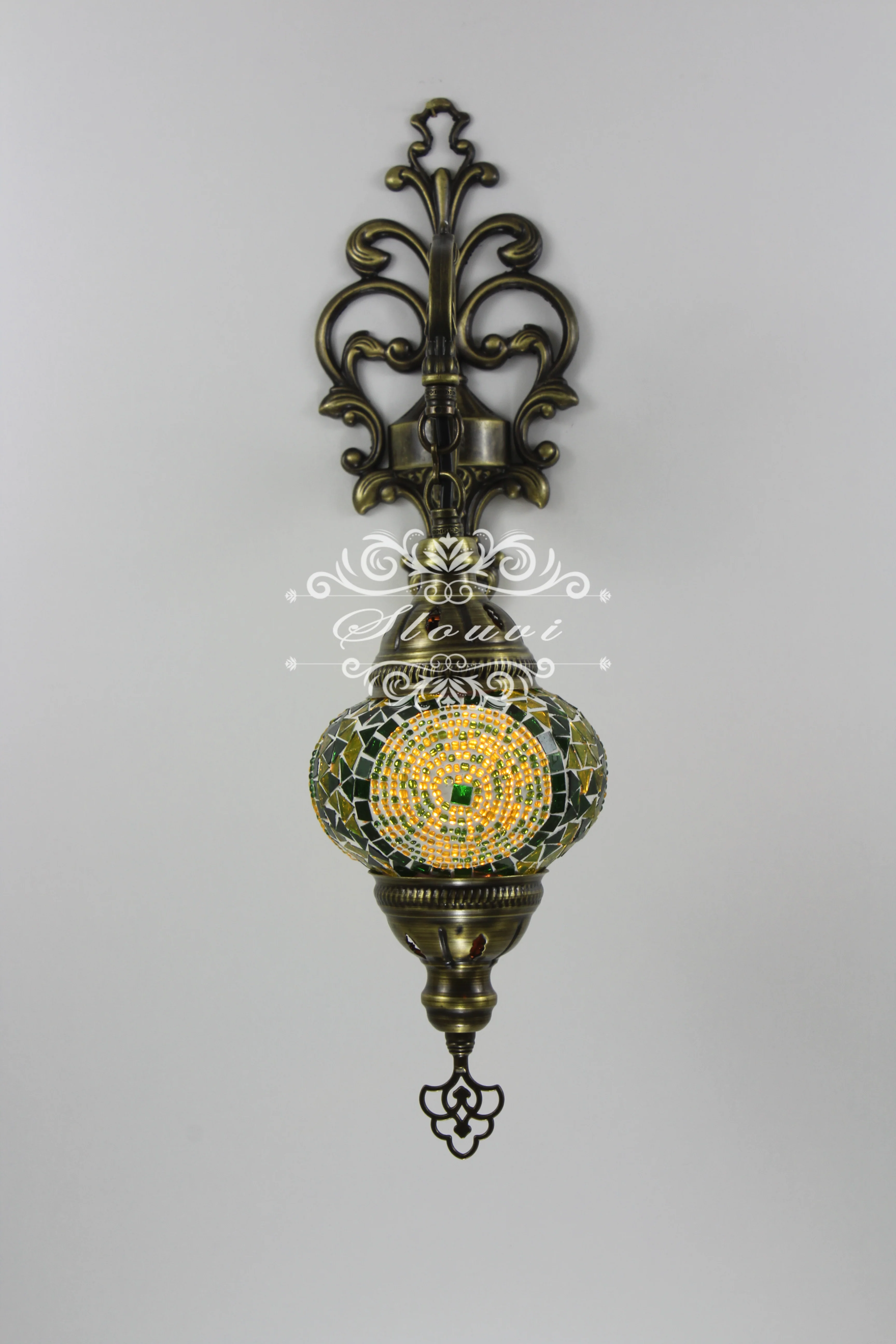 Melidia Turkish Mosaic Wall Sconce, With Medium Globe - Image 4